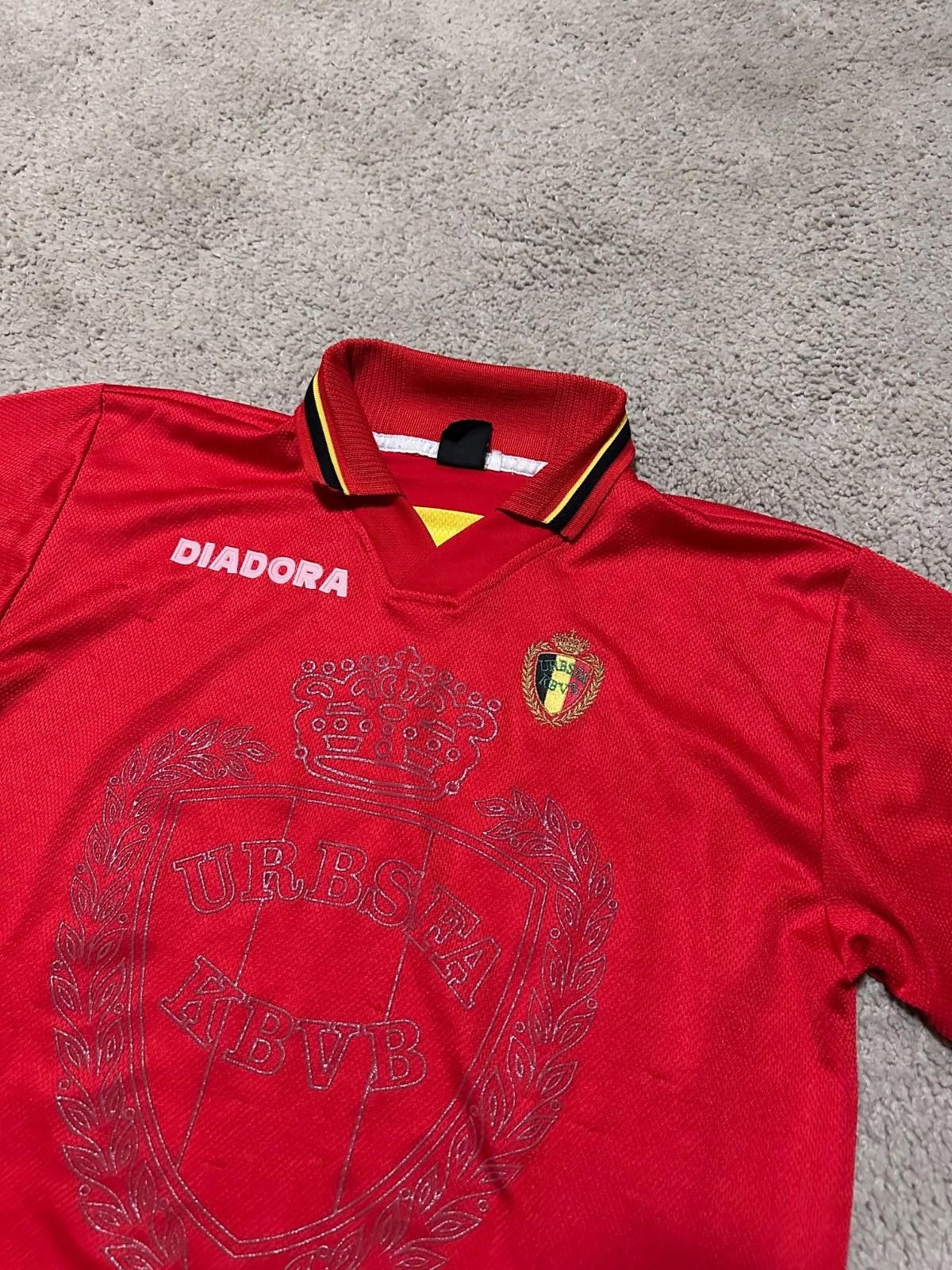 Diadora Diadora Belgium 1996/97 Home Football Shirt Soccer Jersey XL Size US XL / EU 56 / 4 - 4 Thumbnail