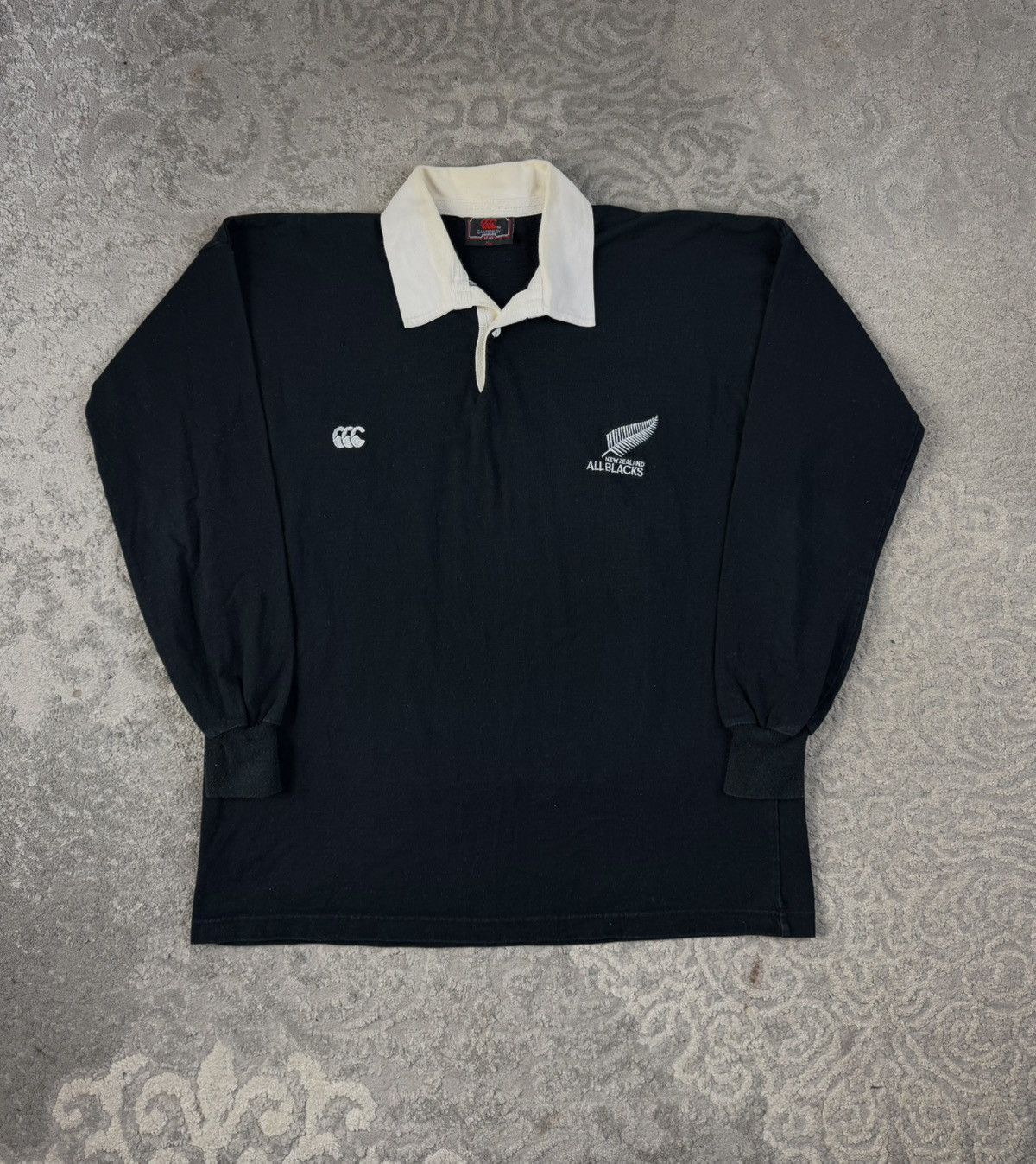 Canterbury of New Zealand Rare Jersey Canterbury New Zealand All Blacks 1990 Rugby Size US XL / EU 56 / 4 - 1 Thumbnail