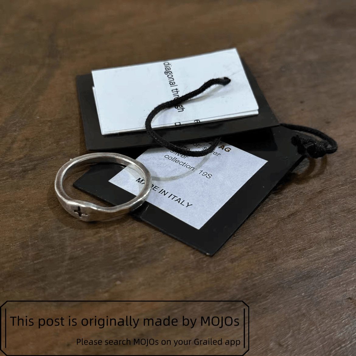 Ma+ Sz M M.A+ 19SS Cross Silver 925 Ring Size ONE SIZE - 3 Thumbnail