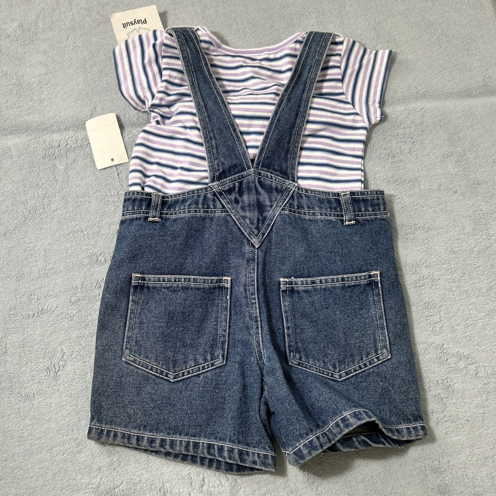 Nickelodeon Nick Jr Blues Clues 2 Piece Overalls Baby Toddler 24M 2T Size S / US 4 / IT 40 - 2 Thumbnail