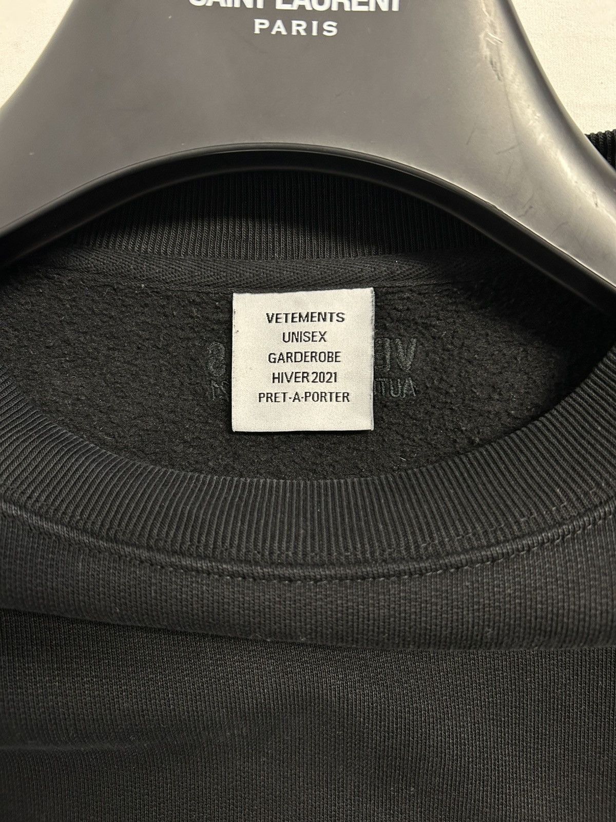 Vetements FW2021 “Security” Heavyweight Crewneck Sweatshirt Size US XL / EU 56 / 4 - 4 Thumbnail