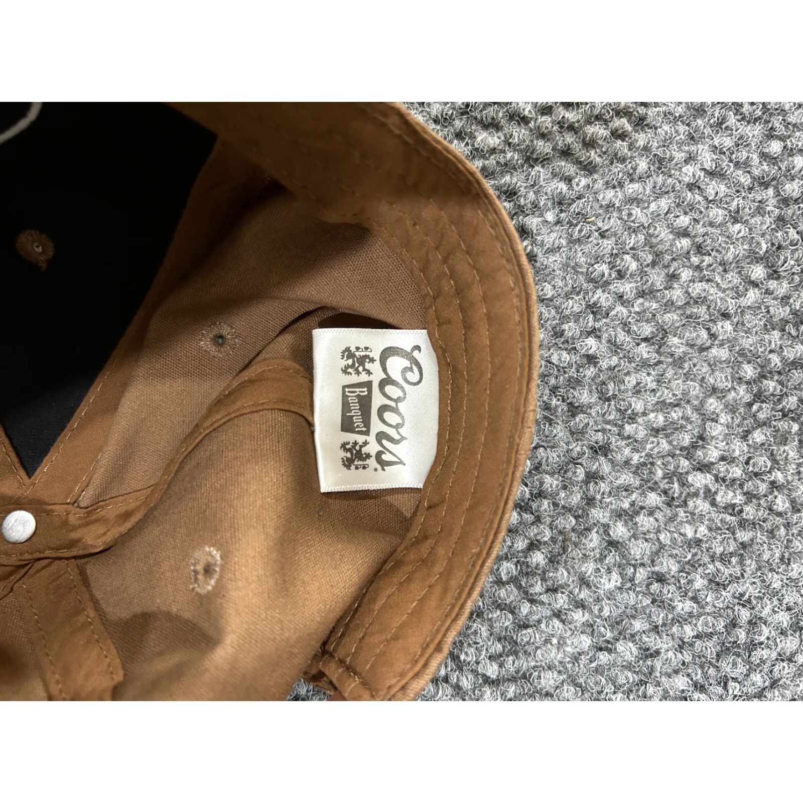 Logo 7 Coors Banquet Baseball Cap Mens Adjustable Brown Beer Logo Snapback One Size Twill Polyester Cotton Sports Classic Summer Size ONE SIZE - 7 Thumbnail