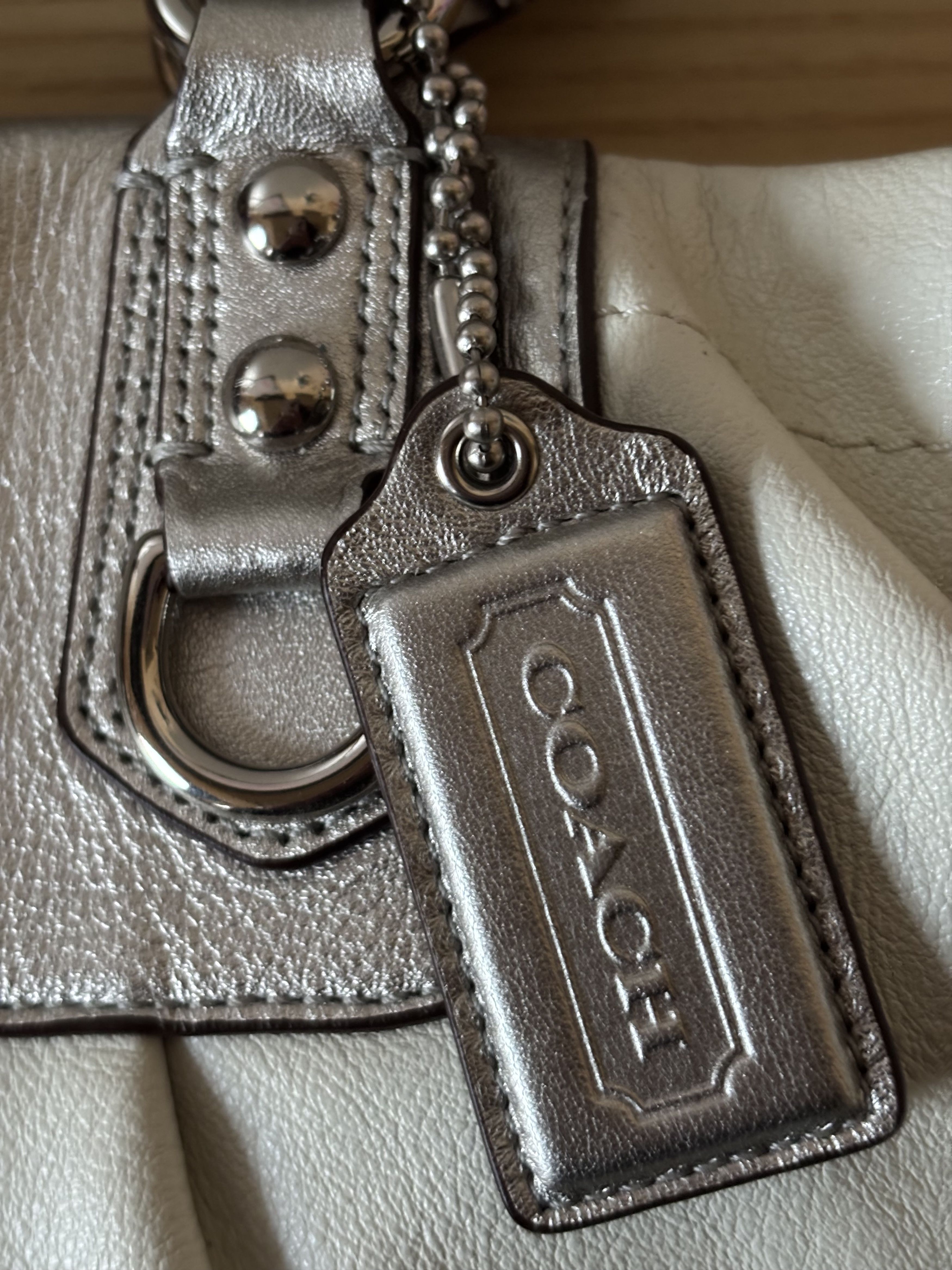 Coach Coach Ashley Leather Satchel (F15513) Size ONE SIZE - 5 Thumbnail