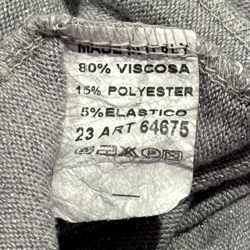 Other NWT Oversized Cardigan O/S Metallic Gray Open Front Italy Size ONE SIZE - 6 Thumbnail