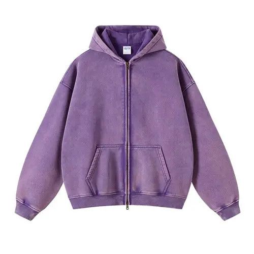 Other Streetwear Loose Washed Zipper Hoodie Sweater Size US L / EU 52-54 / 3 - 3 Thumbnail