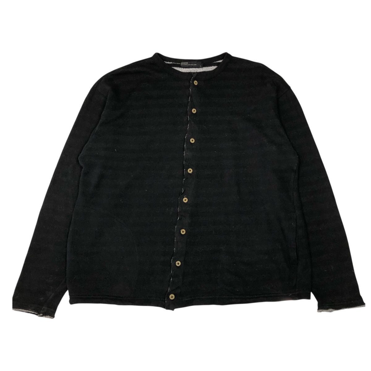 Issey Miyake 📌Vintage Snap Button Cardigan Moderm Blanket Striped Size US L / EU 52-54 / 3 - 1 Thumbnail
