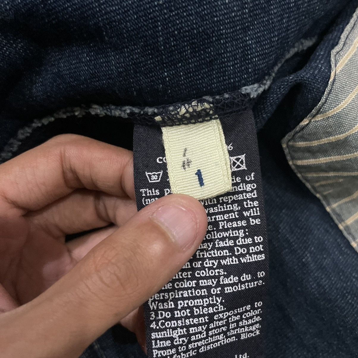 45rpm Vintage 45Rpm Double Pocket Indigo Denim Jacket Size S / US 4 / IT 40 - 22 Thumbnail
