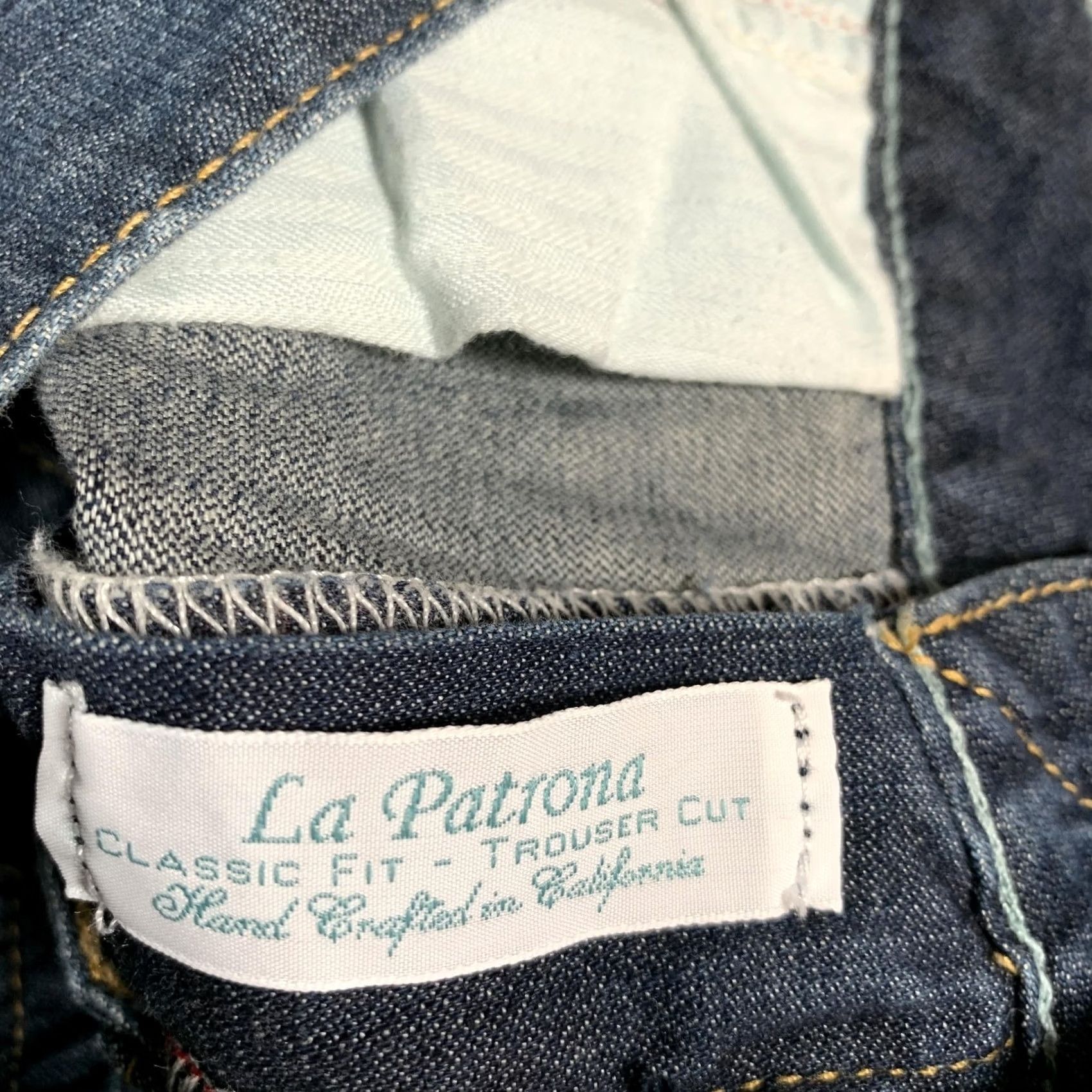 Vintage VINTAGE Agave Nectar Jeans Womens 29 La Patrona Classic Straight Trouser Tuscany Flex Size 29" - 6 Thumbnail
