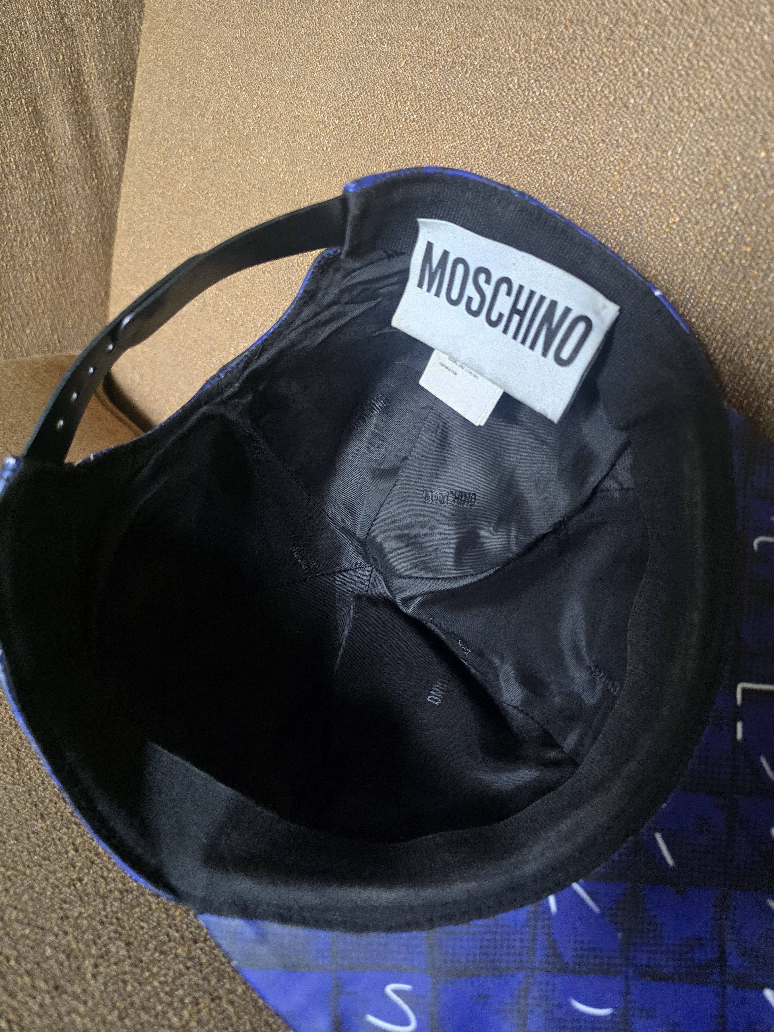 Moschino Moschino Shadow Leather Baseball Cap Size M Unisex Size ONE SIZE - 6 Thumbnail