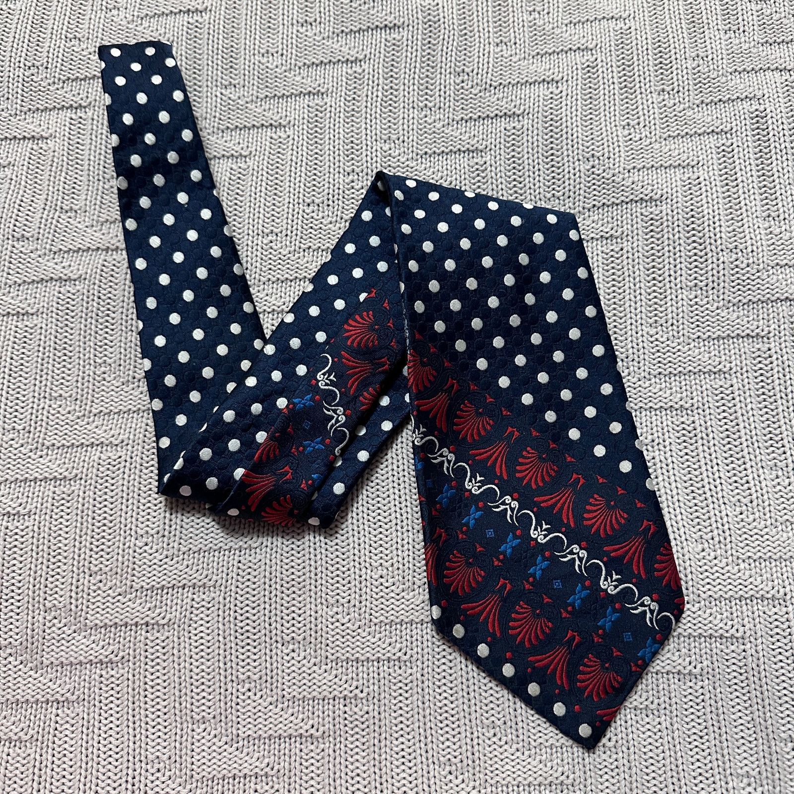 Vintage online Gimbels blue patterned tie