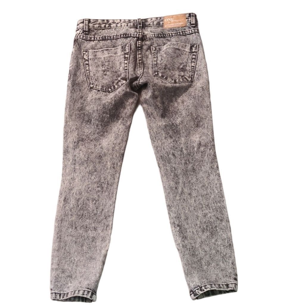 One Teaspoon One Teaspoon Black Acid Washed Trashed Freebies Jeans Sz 25 Size 25" / US 0 / IT 36 - 11 Thumbnail
