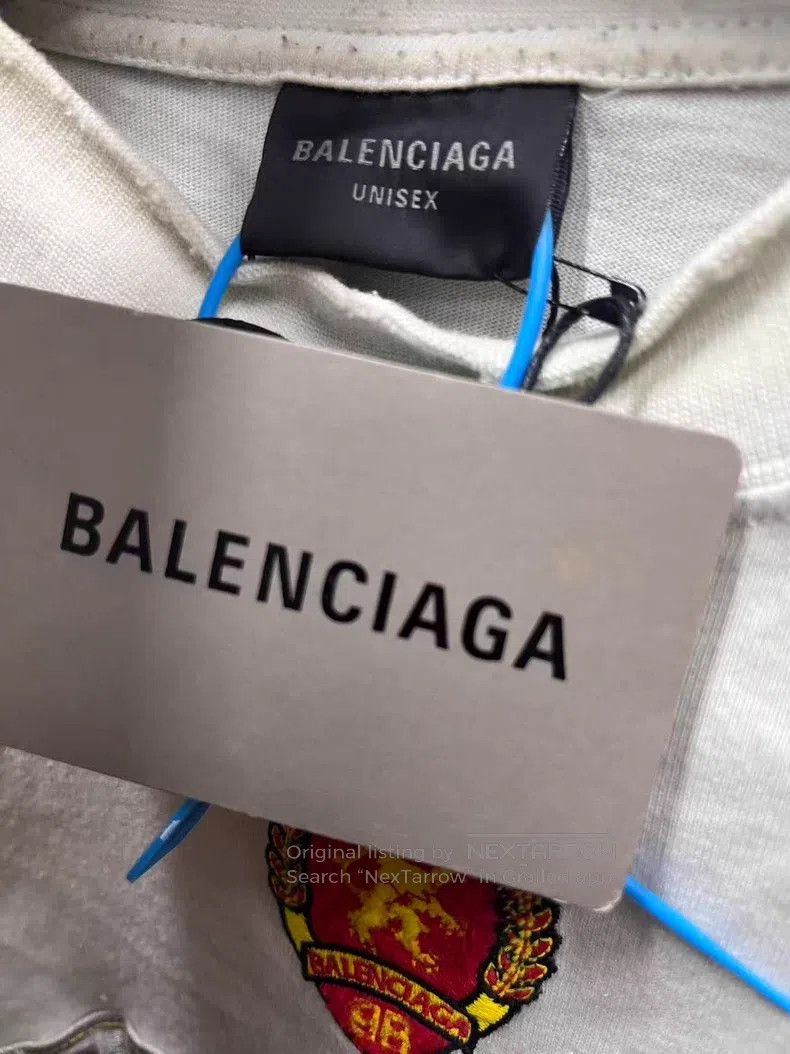 Balenciaga Balenciaga Alphabet Embroidered Patch Crew Neck Short Slee Size US L / EU 52-54 / 3 - 4 Thumbnail