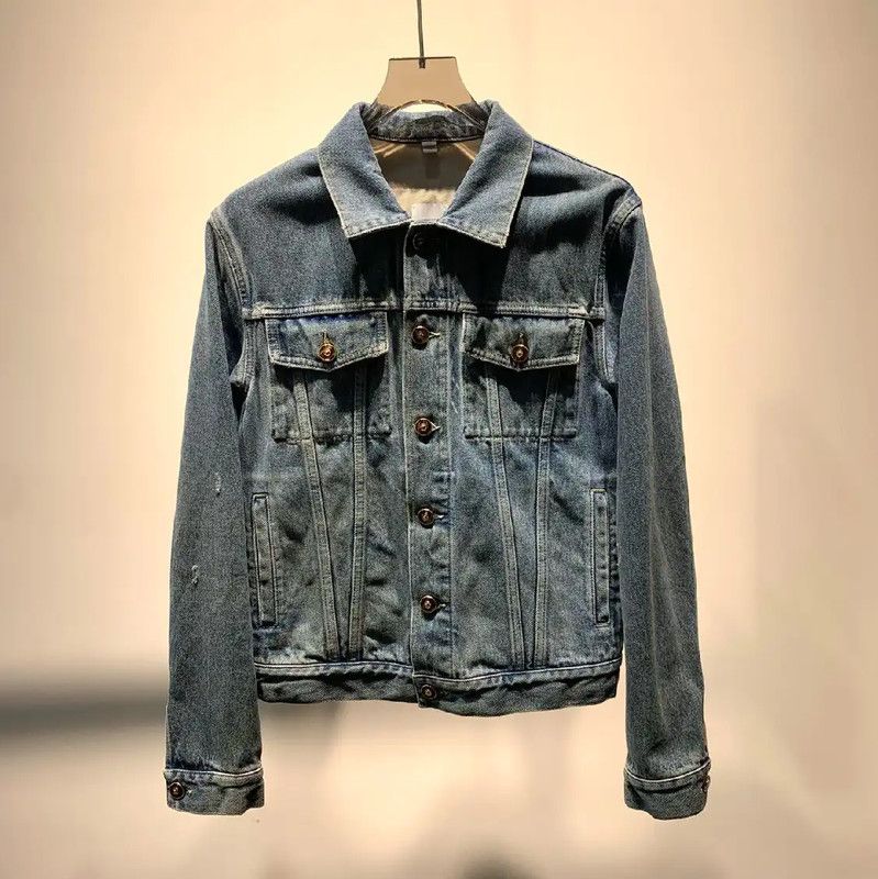 Burberry Burberry Blue Denim Men's Jacket Size US M / EU 48-50 / 2 - 1 Thumbnail
