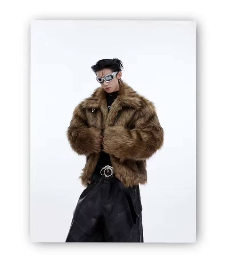 Japanese Brand × Vintage Soft fluffy faux fur coat Size US L / EU 52-54 / 3 - 7 Thumbnail