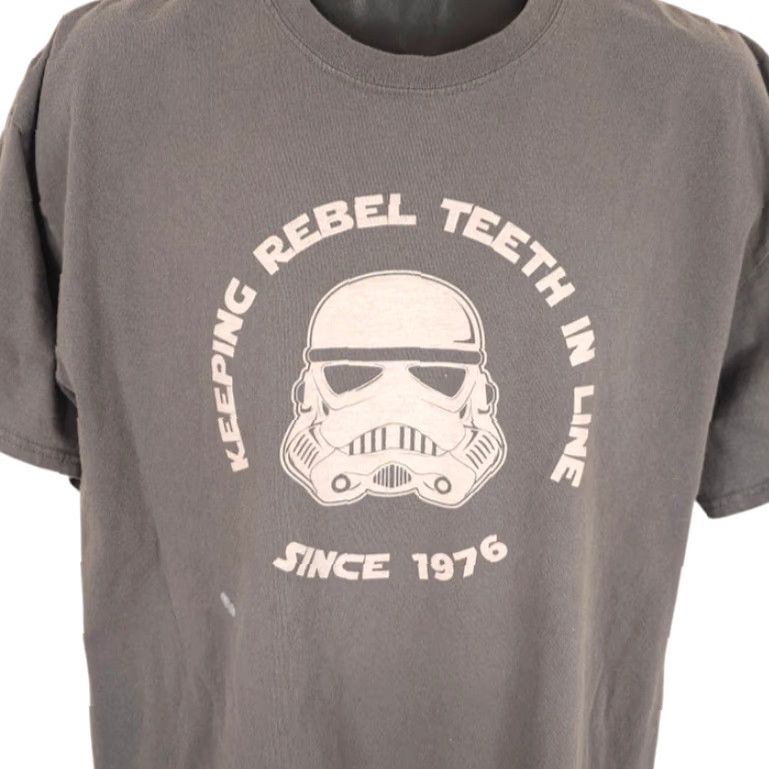Star Wars VINTAGE? Star Wars T Shirt Mens XL Gray Size US XL / EU 56 / 4 - 2 Thumbnail
