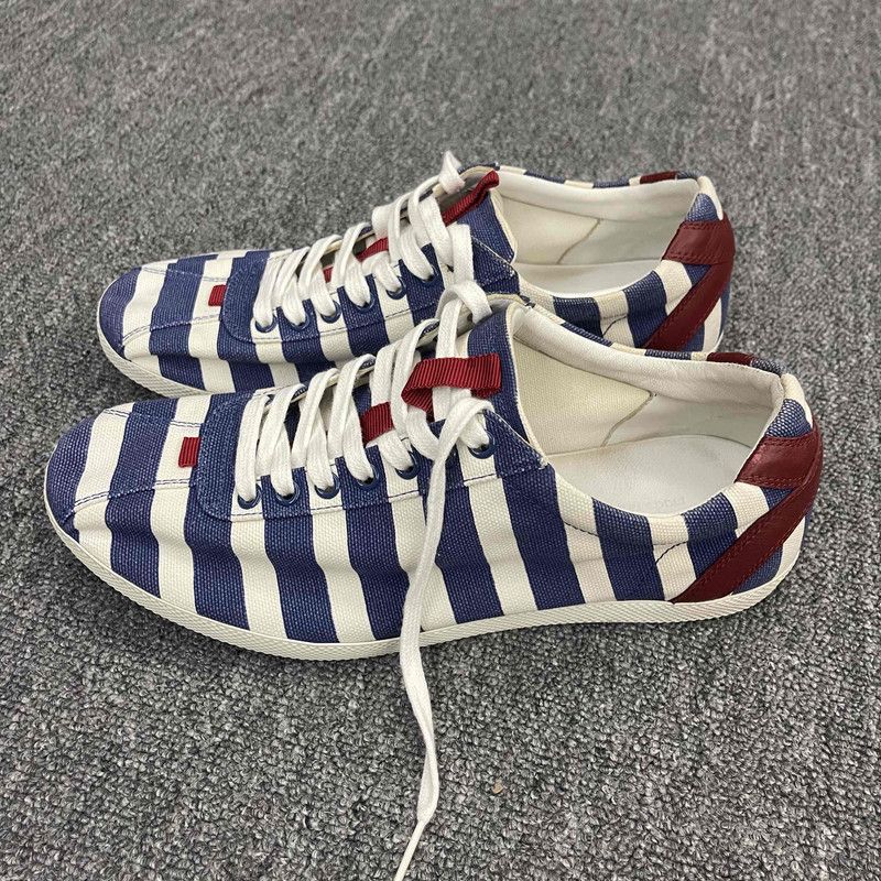 Gucci Striped Low-Top Casual Sneakers