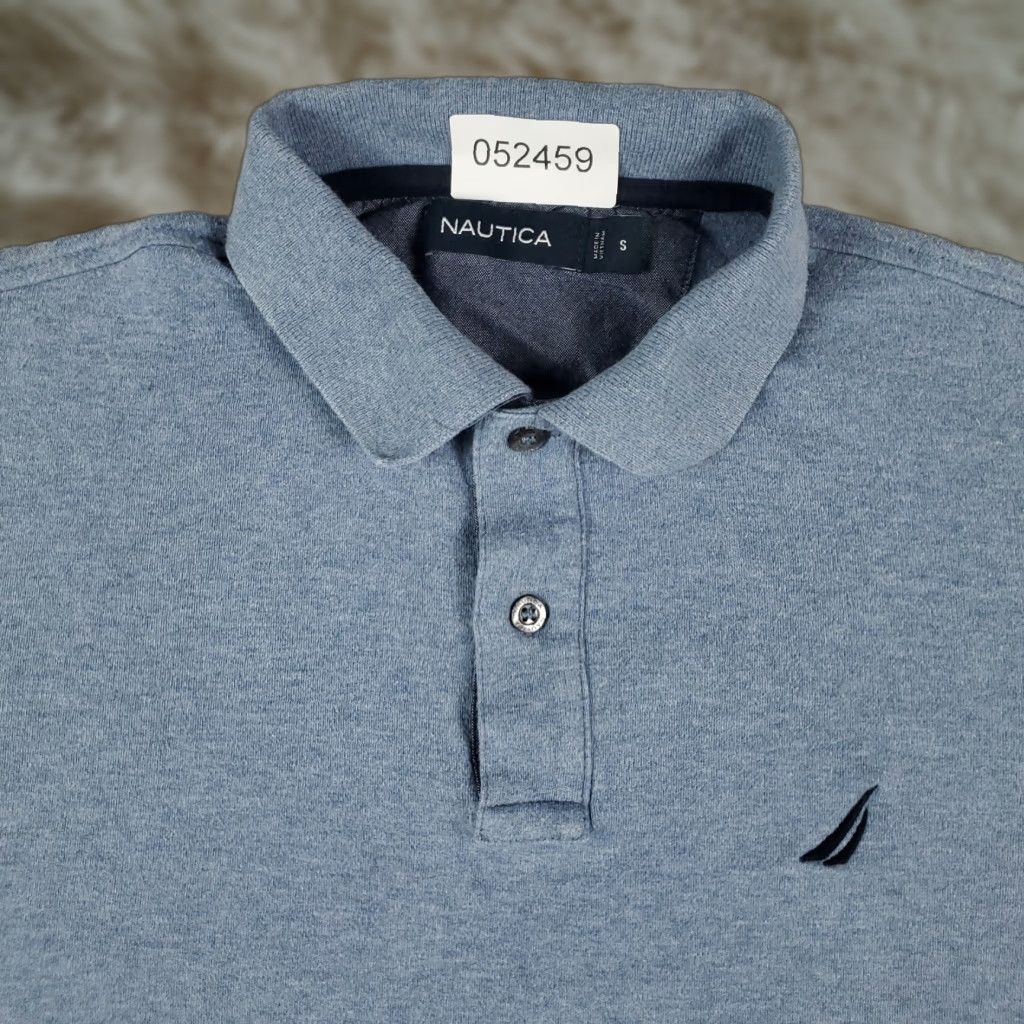 Nautica Nautica Polo Shirt Mens Small Blue Solid Casual Short Sleeve Activewear Size US S / EU 44-46 / 1 - 1 Thumbnail