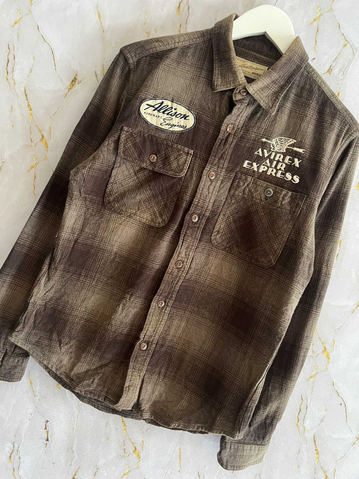 Avirex AVIREX Air Express Button-Up Shirt Size US M / EU 48-50 / 2 - 7 Thumbnail