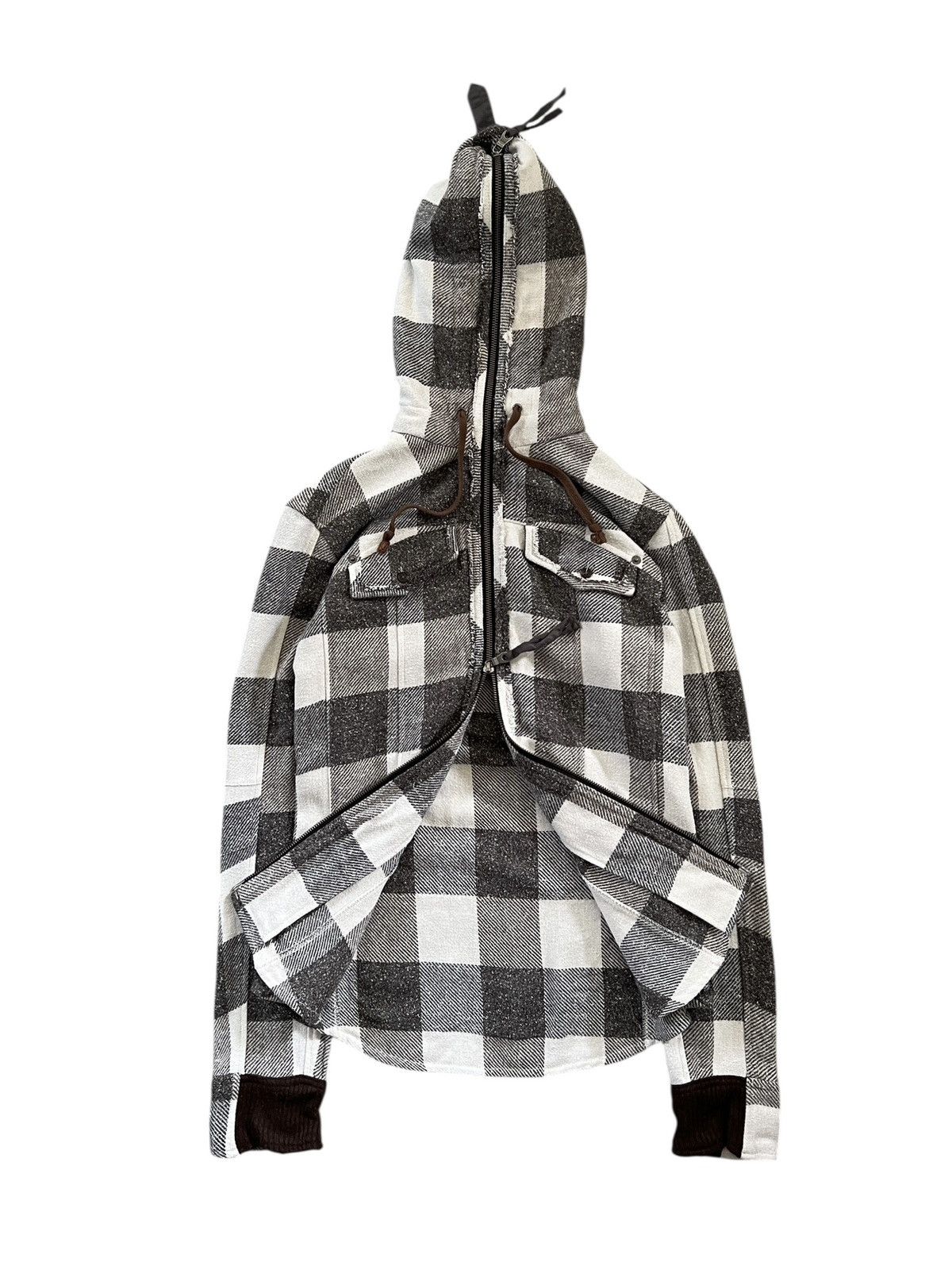 PPFM PPFM Plaid Full Zipper Hooded Jacket Size US M / EU 48-50 / 2 - 2 Thumbnail