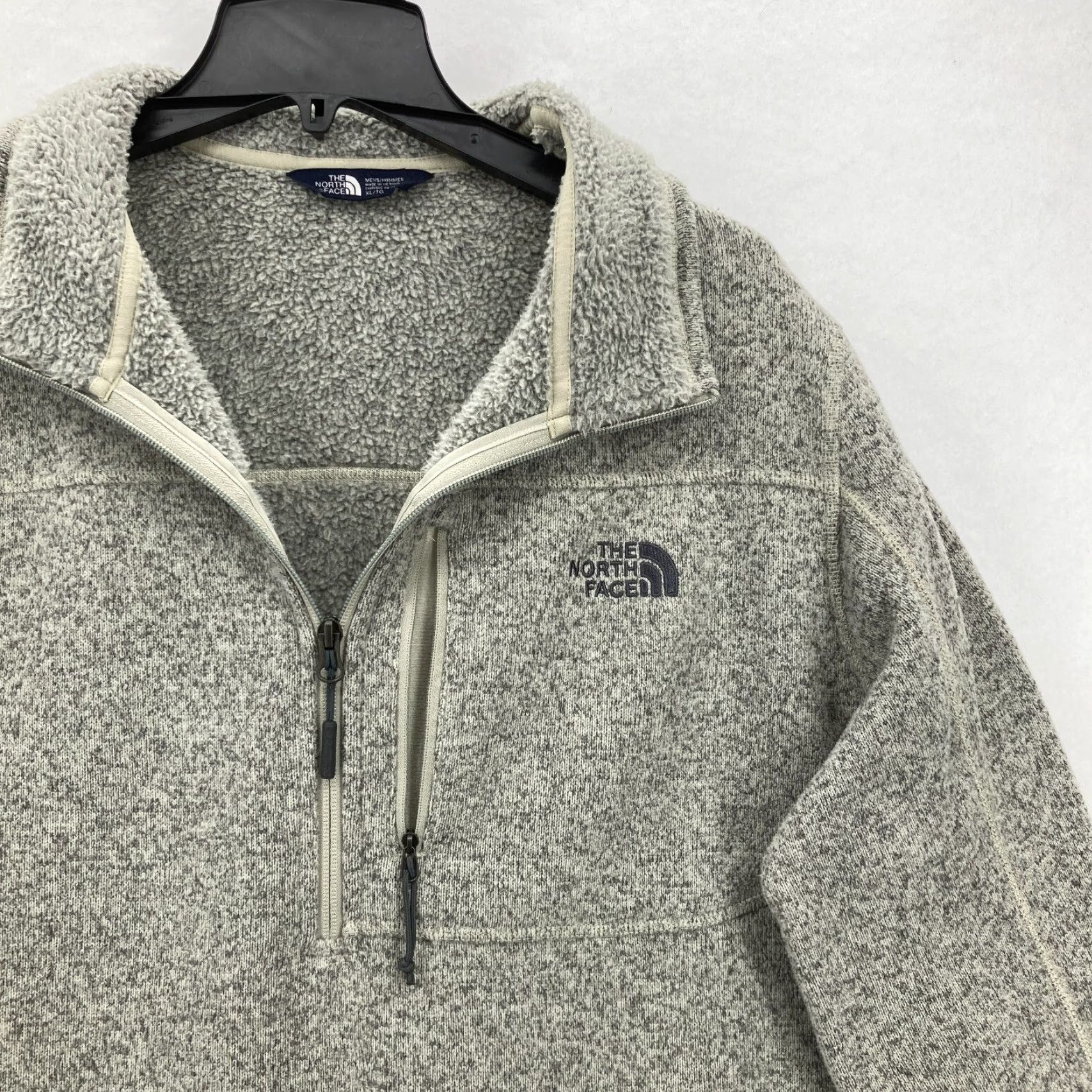 The North Face The North Face Men's Gordon Lyons 1/4 Zip Fleece Jacket XL Gray Mock Neck Camp Jacket Size US XL / EU 56 / 4 - 2 Thumbnail