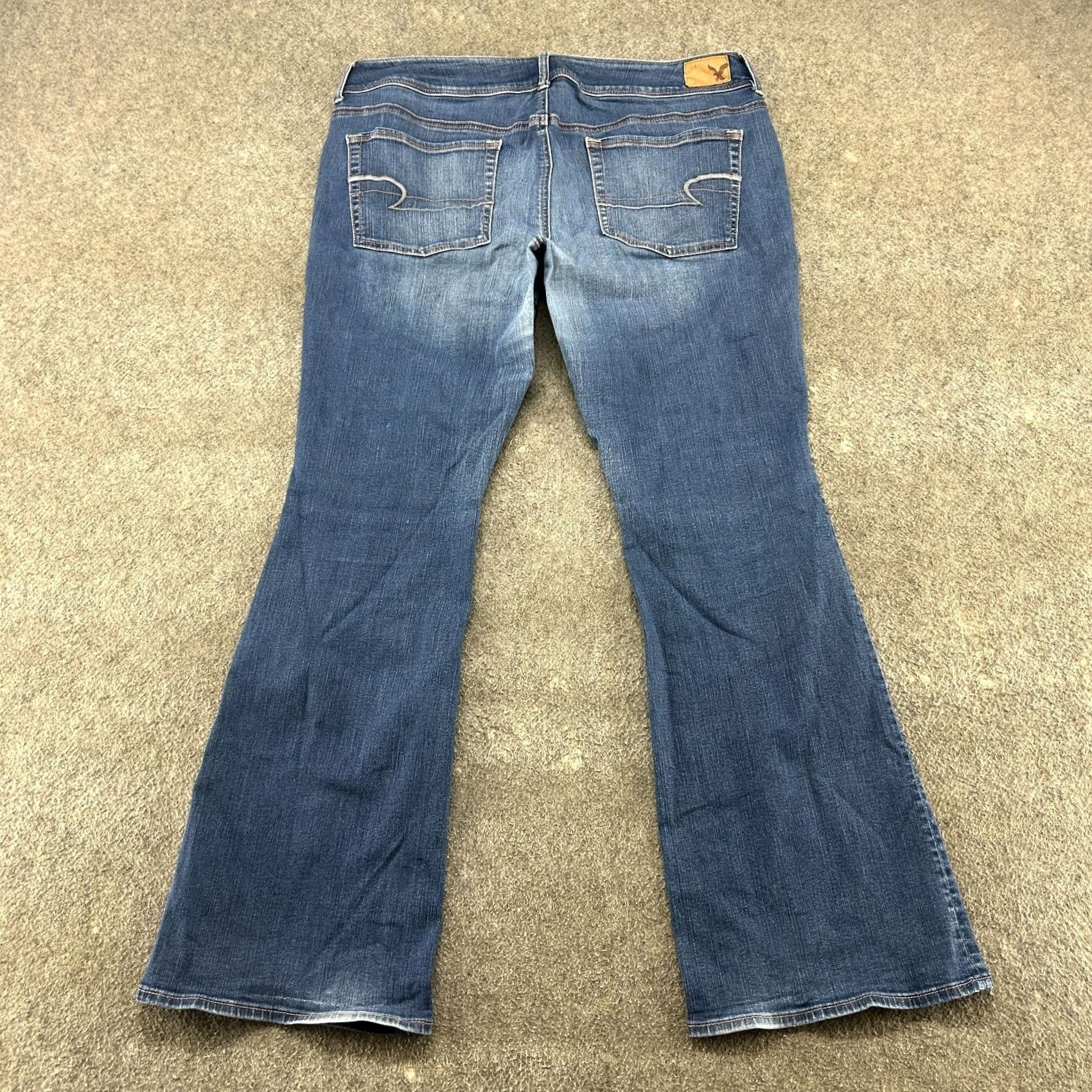 American Eagle Outfitters American Eagle Outfitters Jeans Womens 16 Blue Bootcut Distressed Stretch Regular 31in Inseam Size 38" / US 16 / IT 52 - 5 Thumbnail