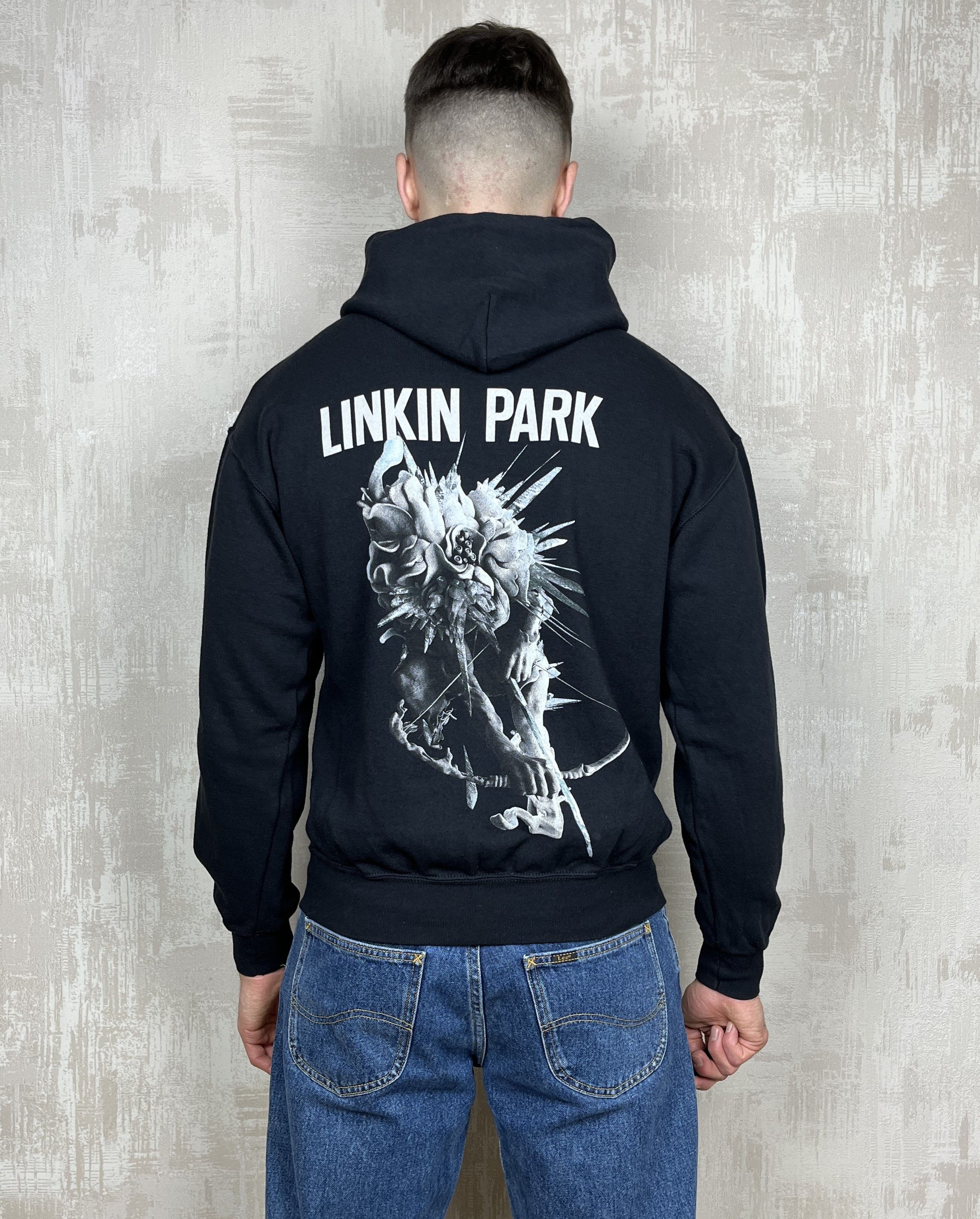 Band Tees × Gildan Linkin Park 2014 Rock Band Double Sided Print Hoodie Size US S / EU 44-46 / 1 - 2 Thumbnail