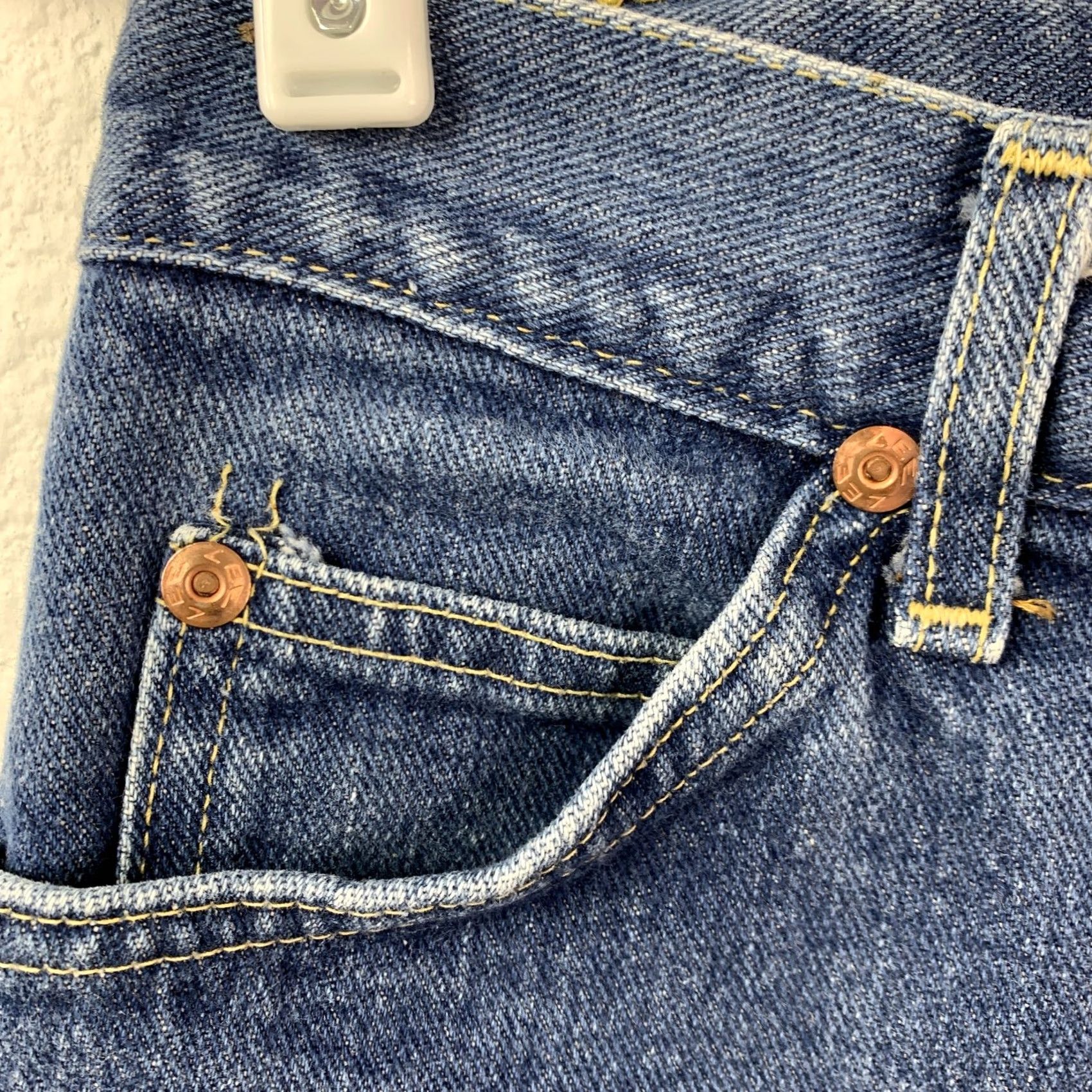 Lee VINTAGE Lee Riders Jeans Blue Denim USA 27 x 28 70s 80s Workwear Distressed Mens Jeans Size US 27 - 6 Thumbnail
