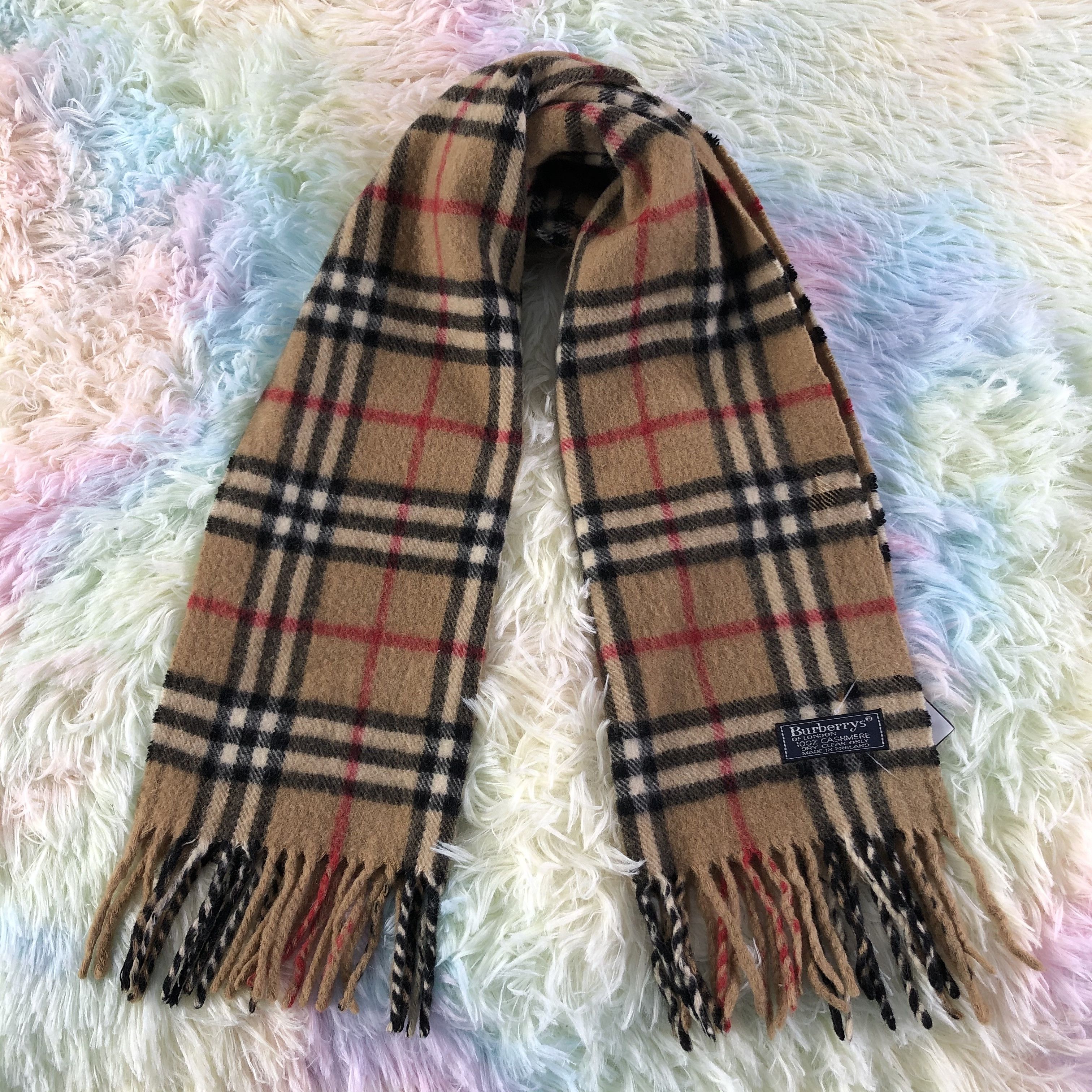 Burberry × Vintage Burberry Scarf / Muffler / Neckwear - KM140 Size ONE SIZE - 1 Thumbnail