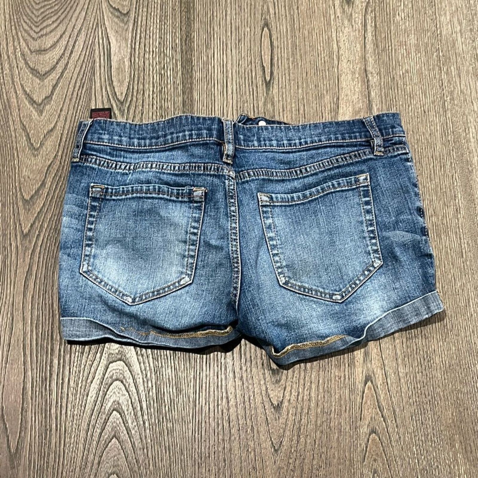 Vintage Jacob Denim Short Shorts Rolled Hem Dark Wash Size 6 Size 28" / US 6 / IT 42 - 7 Thumbnail