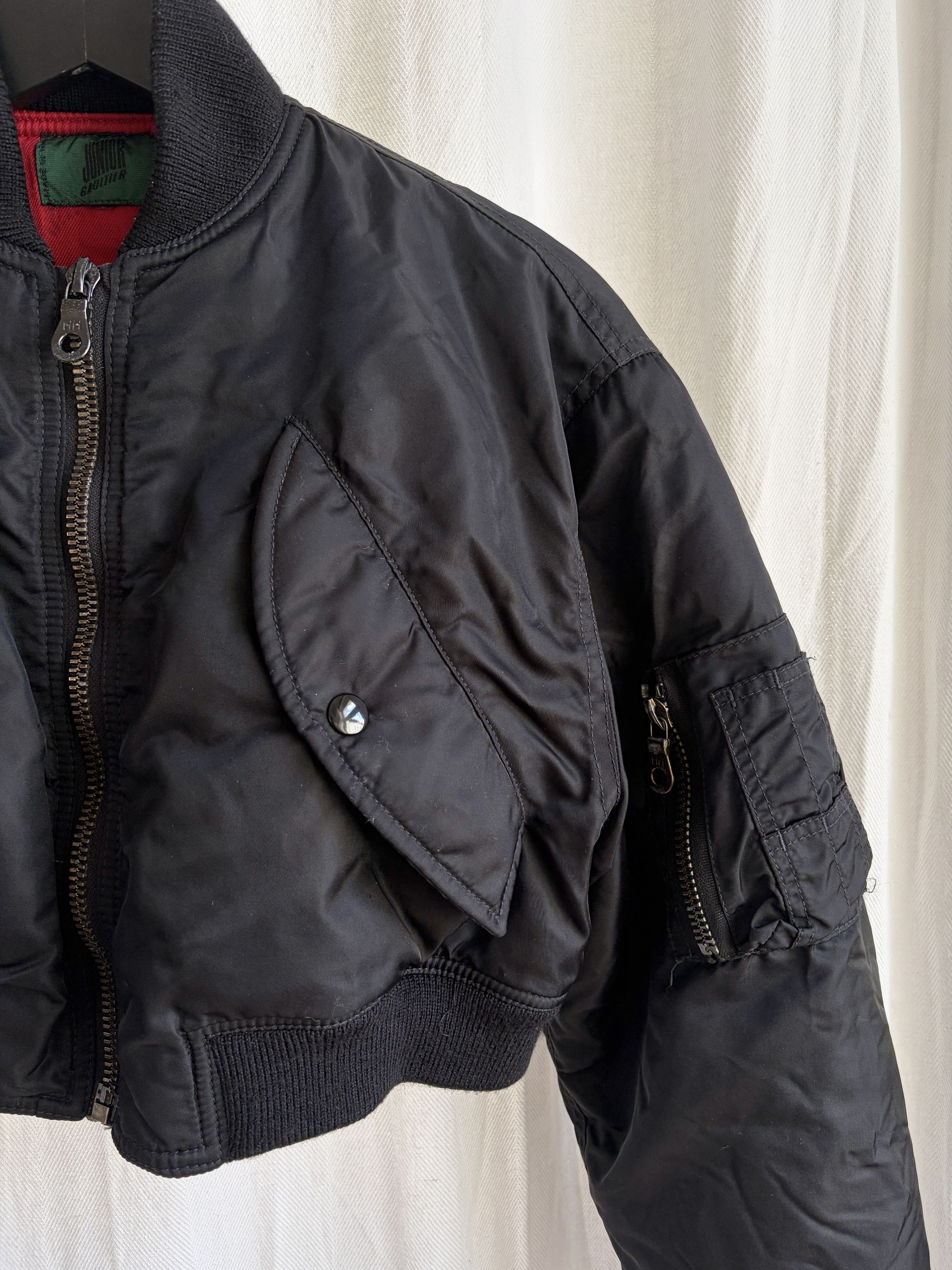 Jean Paul Gaultier AW88 Junior Cropped MA-1 Bomber Jacket Size XS / US 0-2 / IT 36-38 - 2 Thumbnail