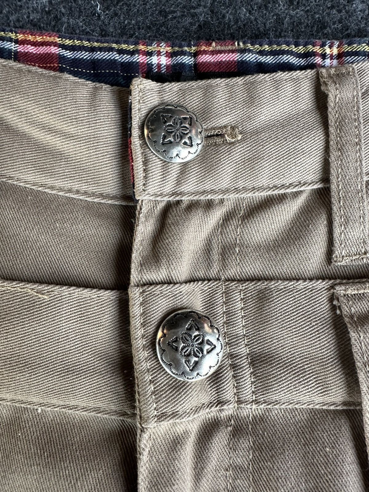 Beauty Beast × Japanese Brand × PPFM Spinash Double Waist Brown Soft Denim D469 Size US 32 / EU 48 - 10 Thumbnail