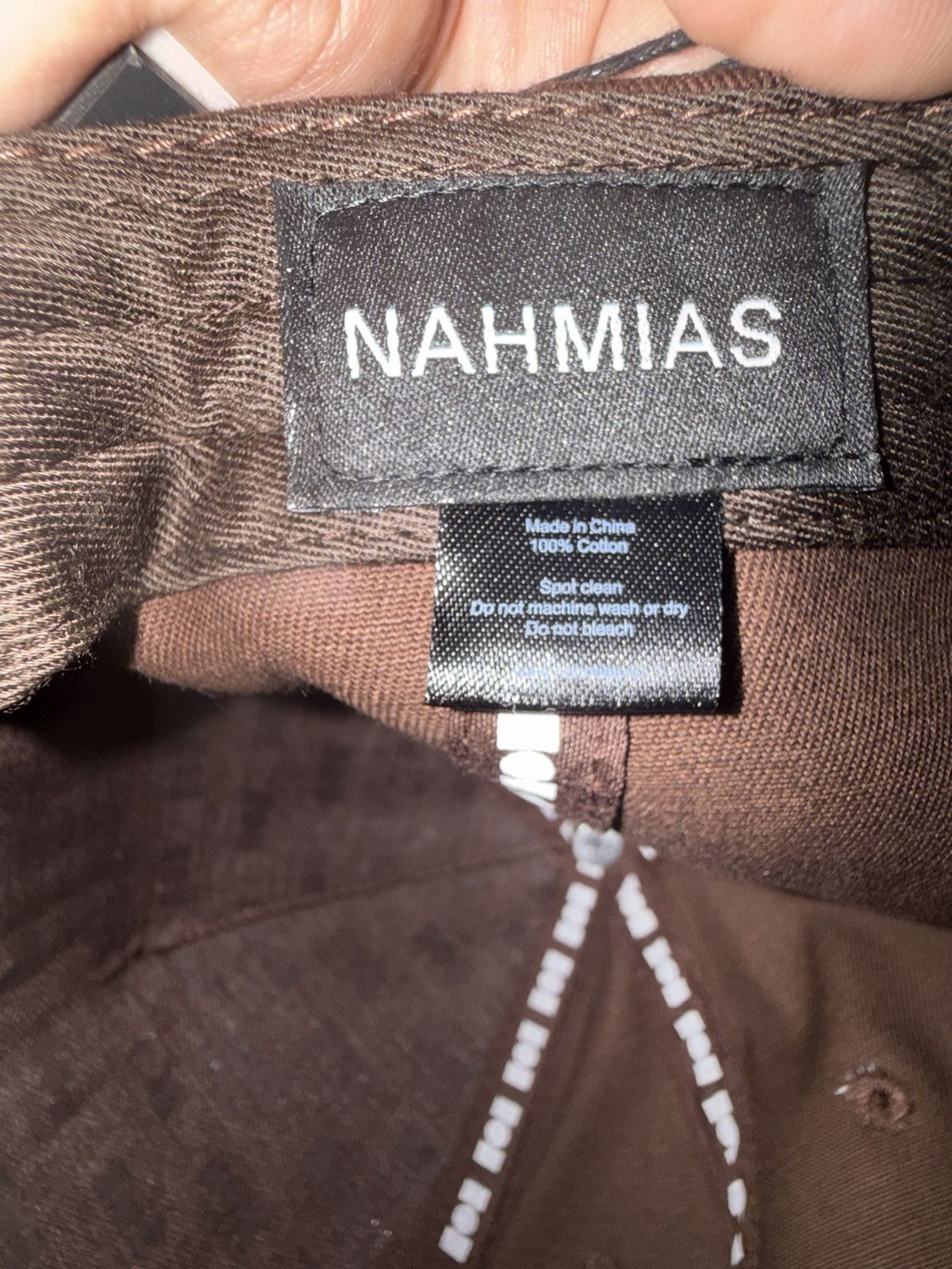 Nahmias Brown snapback Size ONE SIZE - 3 Thumbnail