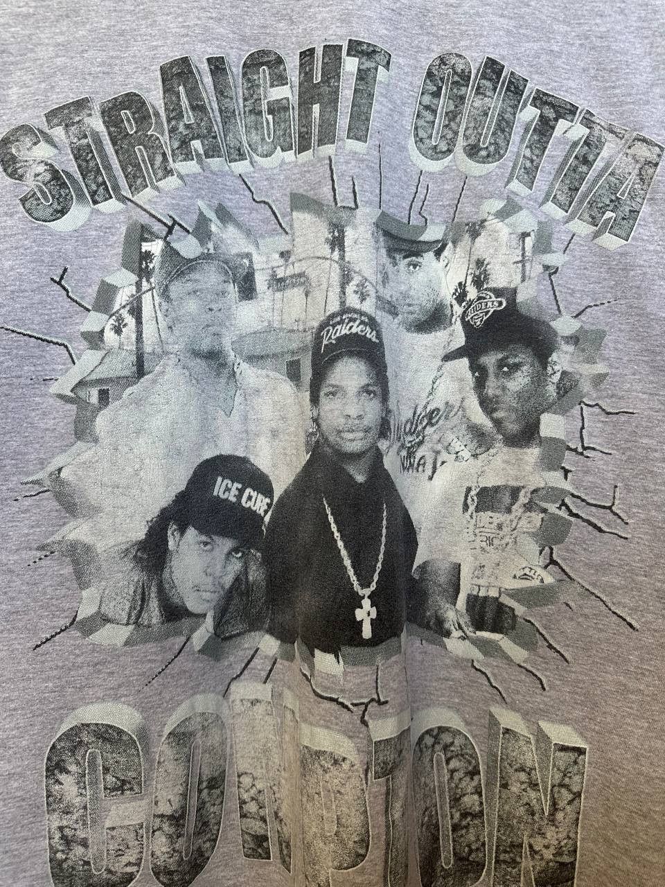 Rap Tees Vintage N.W.A Straight Outta Compton T-Shirt Mock Rap Tee Size US XL / EU 56 / 4 - 7 Thumbnail