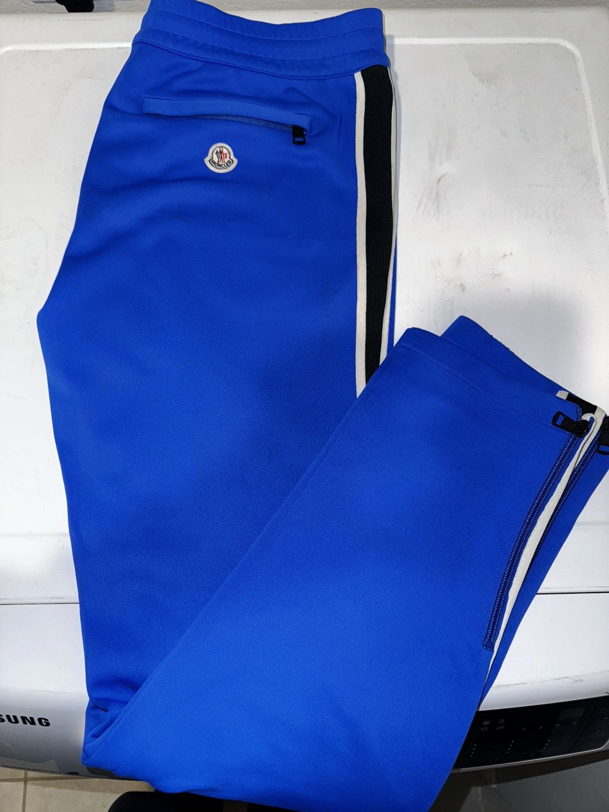 image of Moncler Track Pants in Blue, Men's (Size 36)