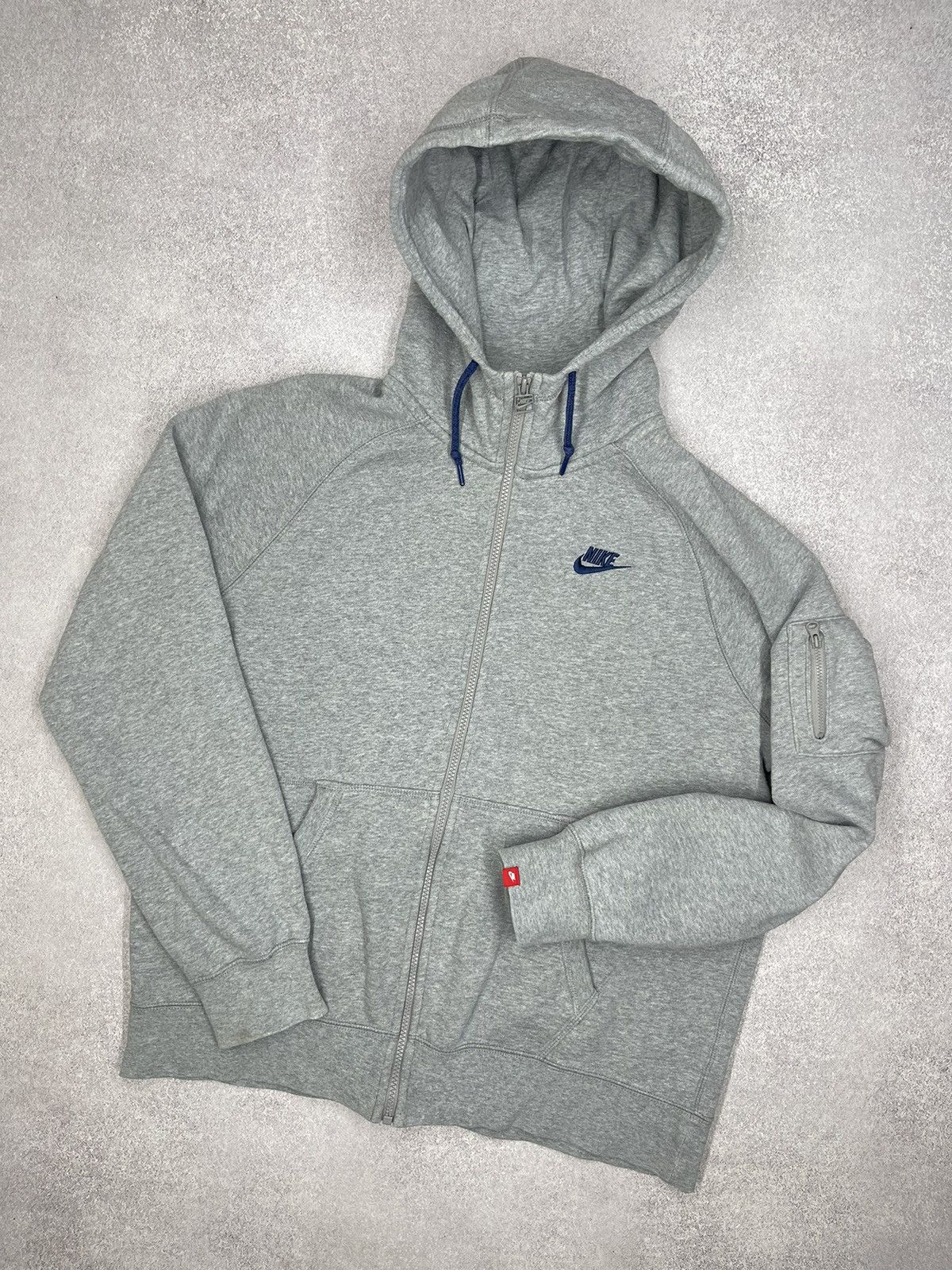 Nike × Nike ACG × Vintage Vintage Nike AW77 Zip Hoodie Grey Small ...