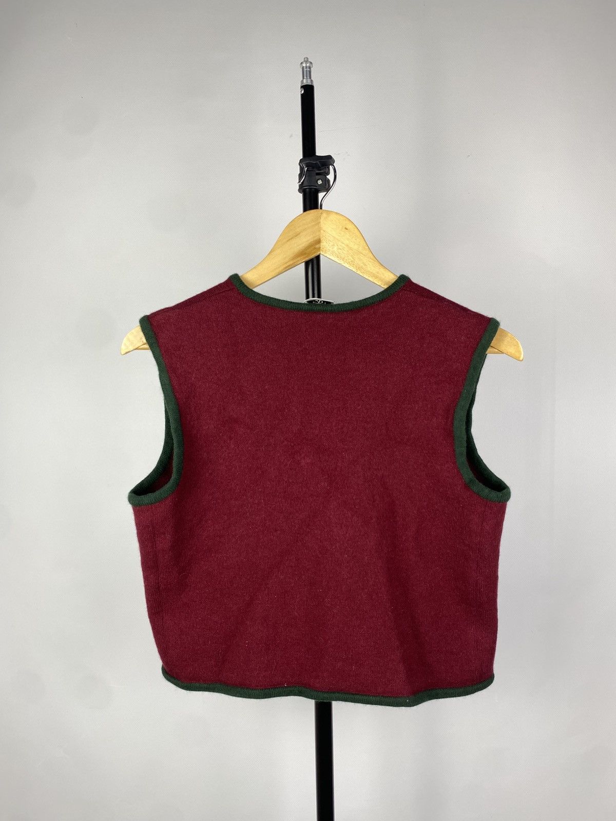 Designer × Valentino Vintage 80s Luxury Valentino Boutique Wool Vest rare Size S / US 4 / IT 40 - 6 Thumbnail