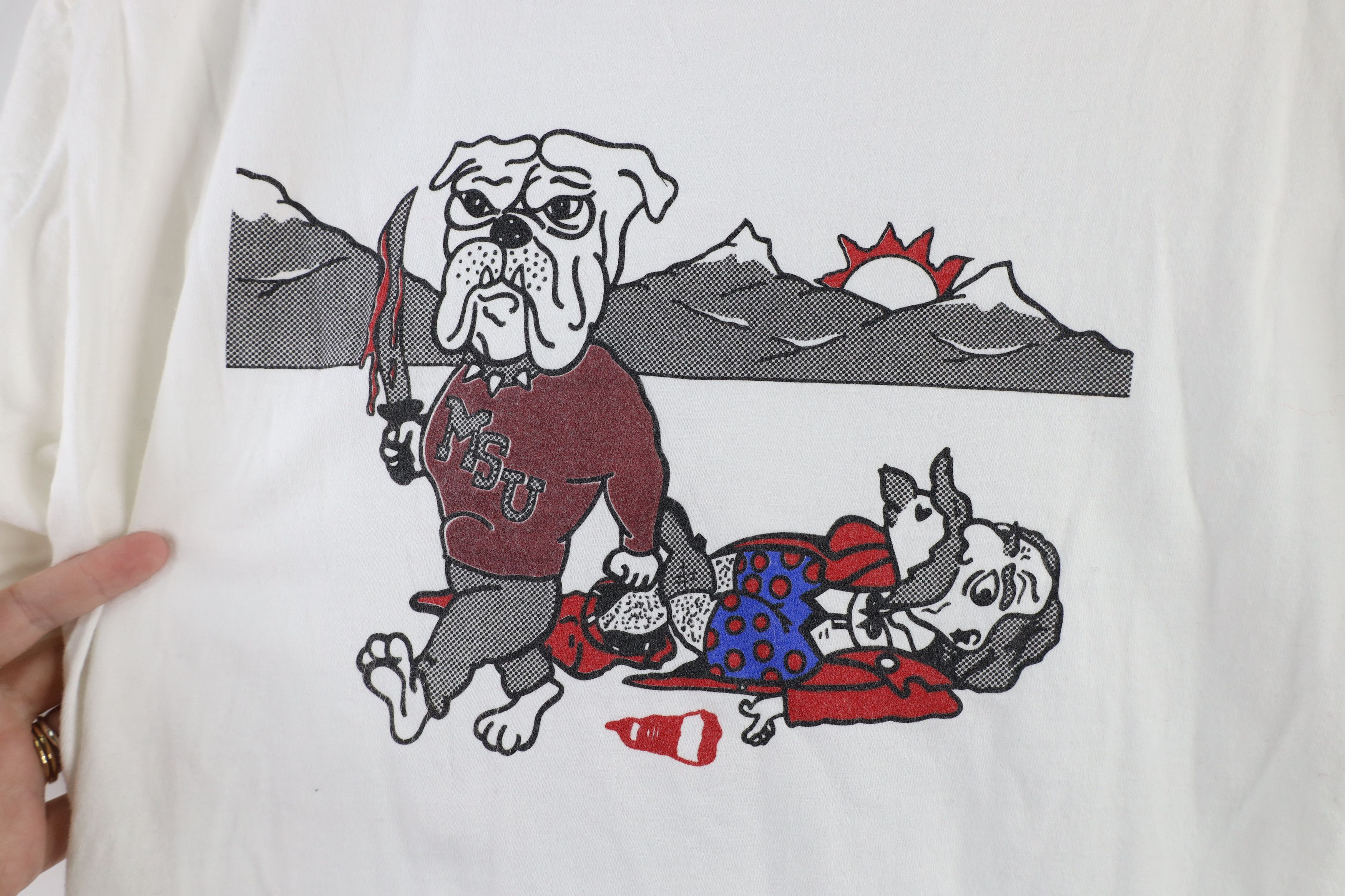 Vintage Vintage Mississippi State University Oklahoma State T-Shirt Size US L / EU 52-54 / 3 - 4 Thumbnail