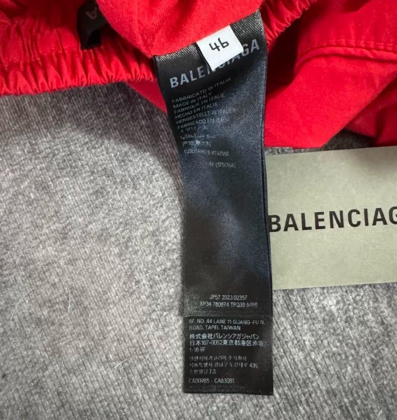 Balenciaga Balenciaga FIFA Soccer League Red Nylon Sports Pants Size US 30 / EU 46 - 4 Thumbnail