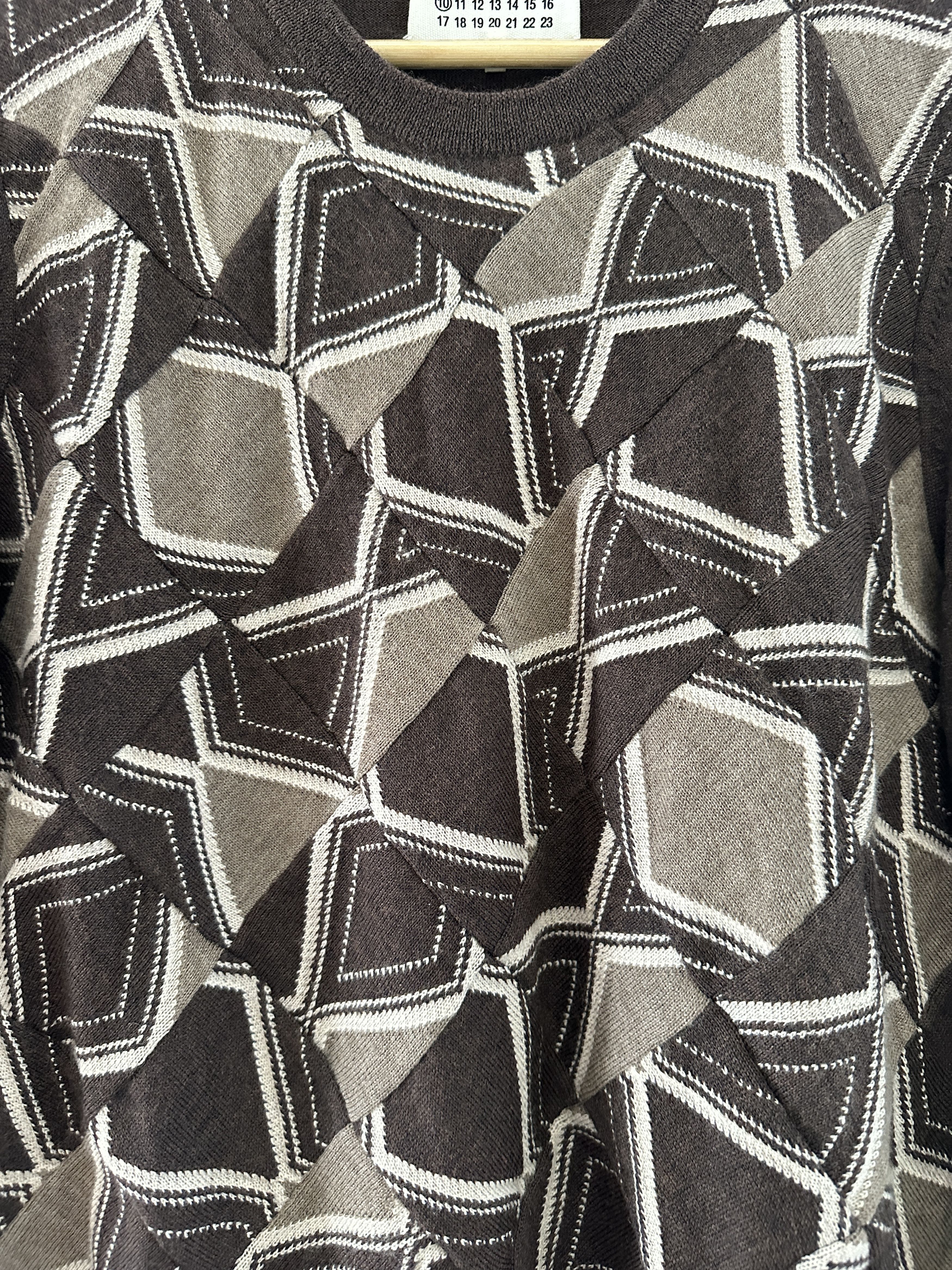 Maison Margiela Maison Margiela Patchwork Wool Sweater Size US XS / EU 42 / 0 - 3 Thumbnail