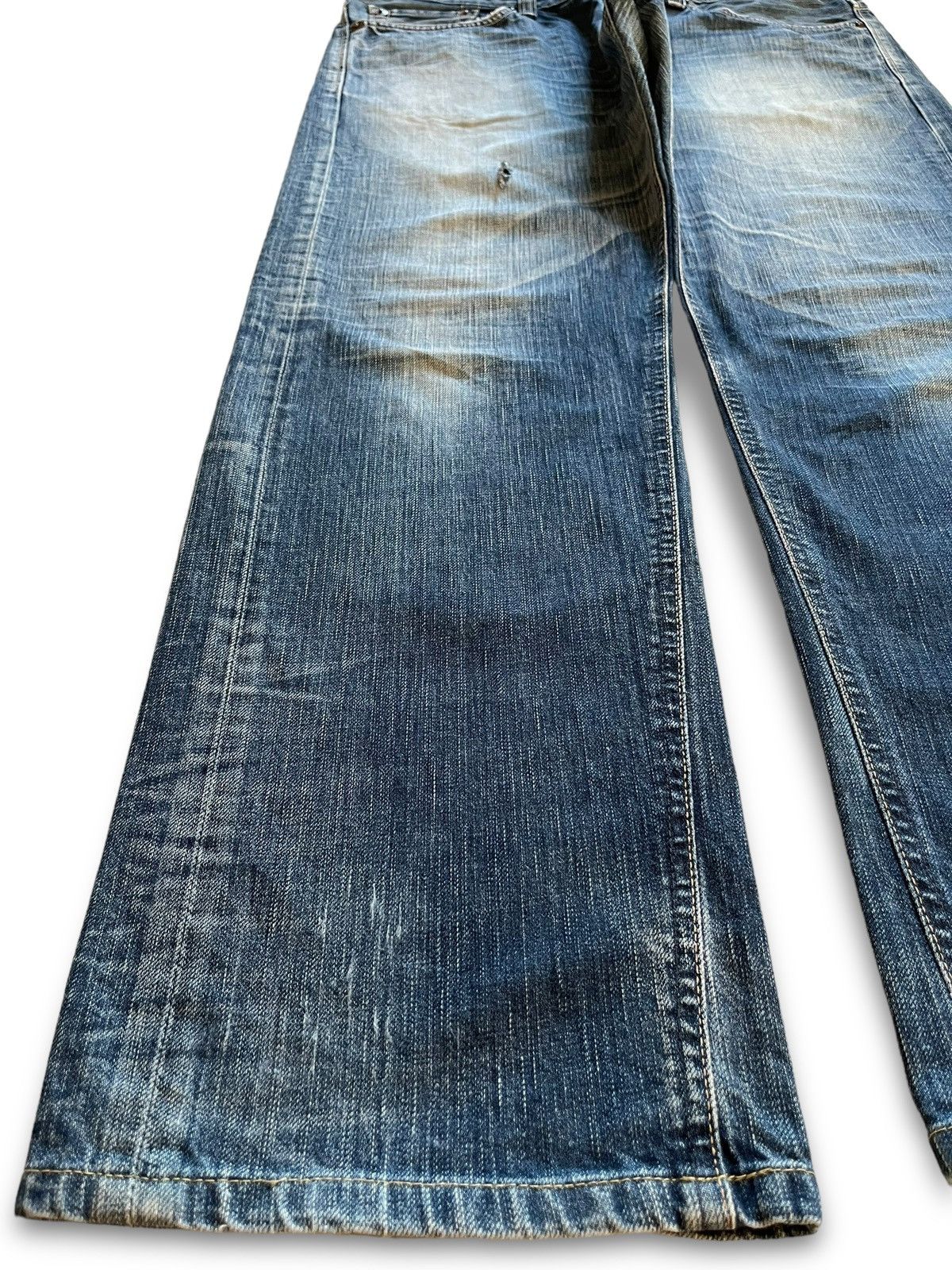 Edwin × Japanese Brand Vintage Japanese Edwin 503 Blue Trip Baggy Style Jeans Size US 36 / EU 52 - 7 Thumbnail