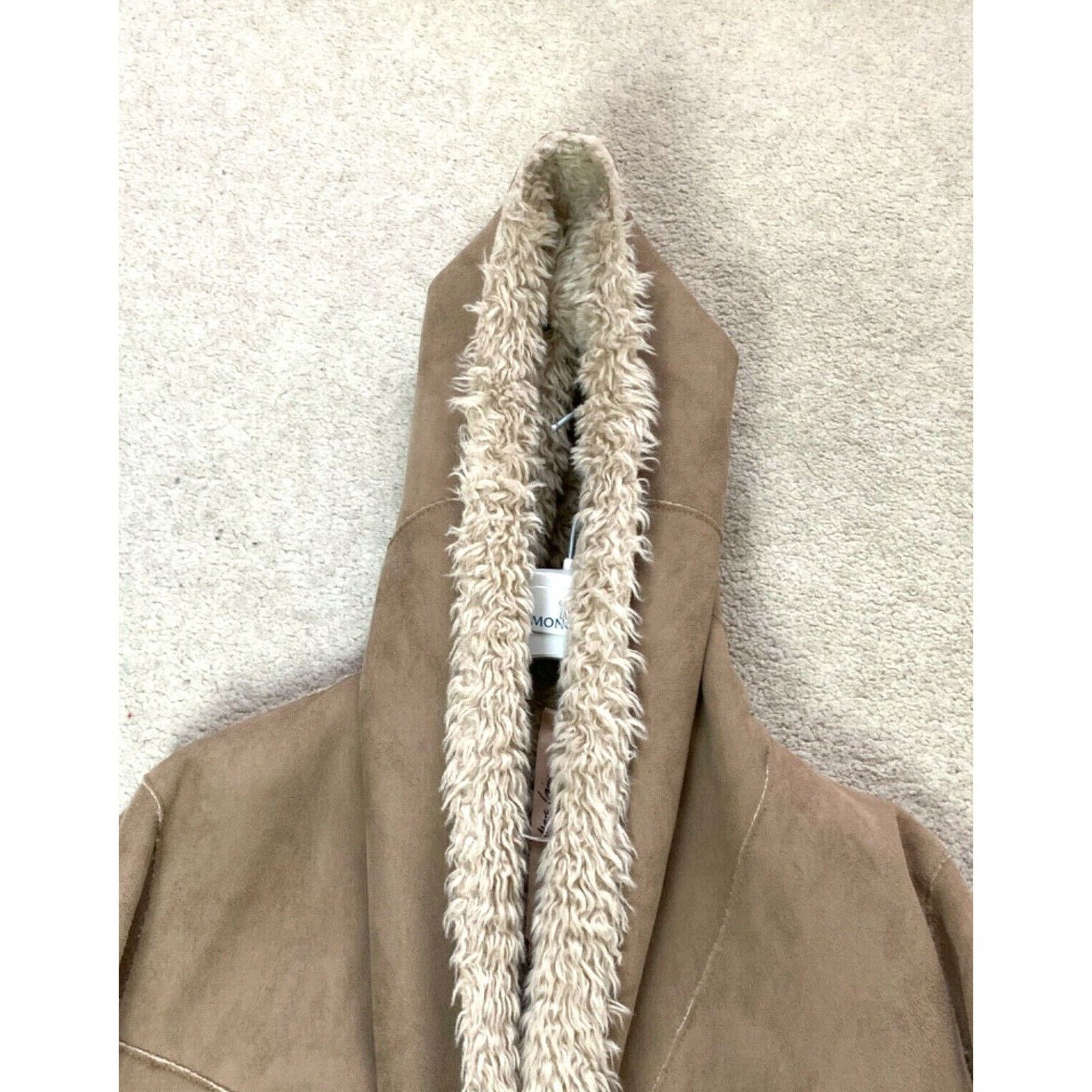 Other Womens MARCCAIN Faux Shearling Fur Coat Jacket N3 UK 12 40 M Size M / US 6-8 / IT 42-44 - 6 Thumbnail