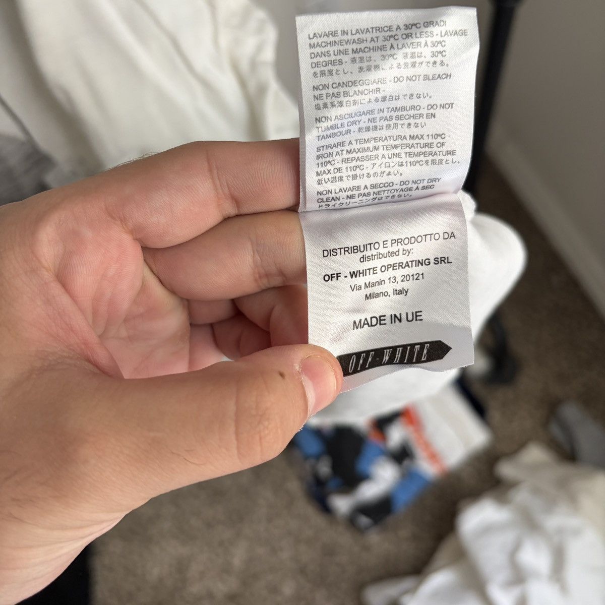 Off-White Off White FW15 Hail Mary Abloh Football Mens M Oversized Tee Size US M / EU 48-50 / 2 - 8 Thumbnail