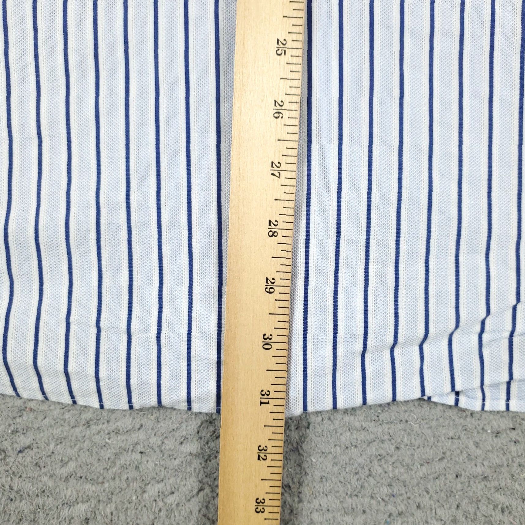 Tommy Bahama Tommy Bahama Dress Shirt Mens 17 Blue Striped Long Sleeve Button Up Collared 100% Cotton Regular Size 46R - 4 Thumbnail