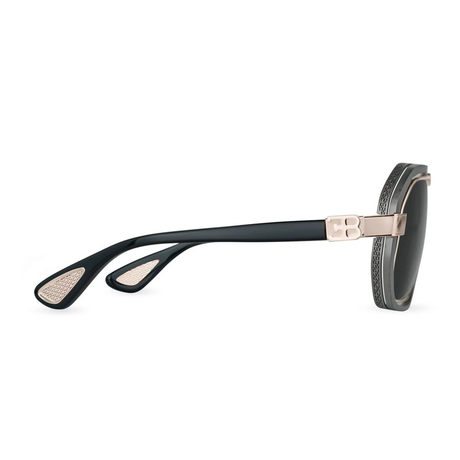 Bugatti New! BUGATTI 08-GM/WG Stylish Gunmetal White Gold Sunglasses Size ONE SIZE - 9 Thumbnail