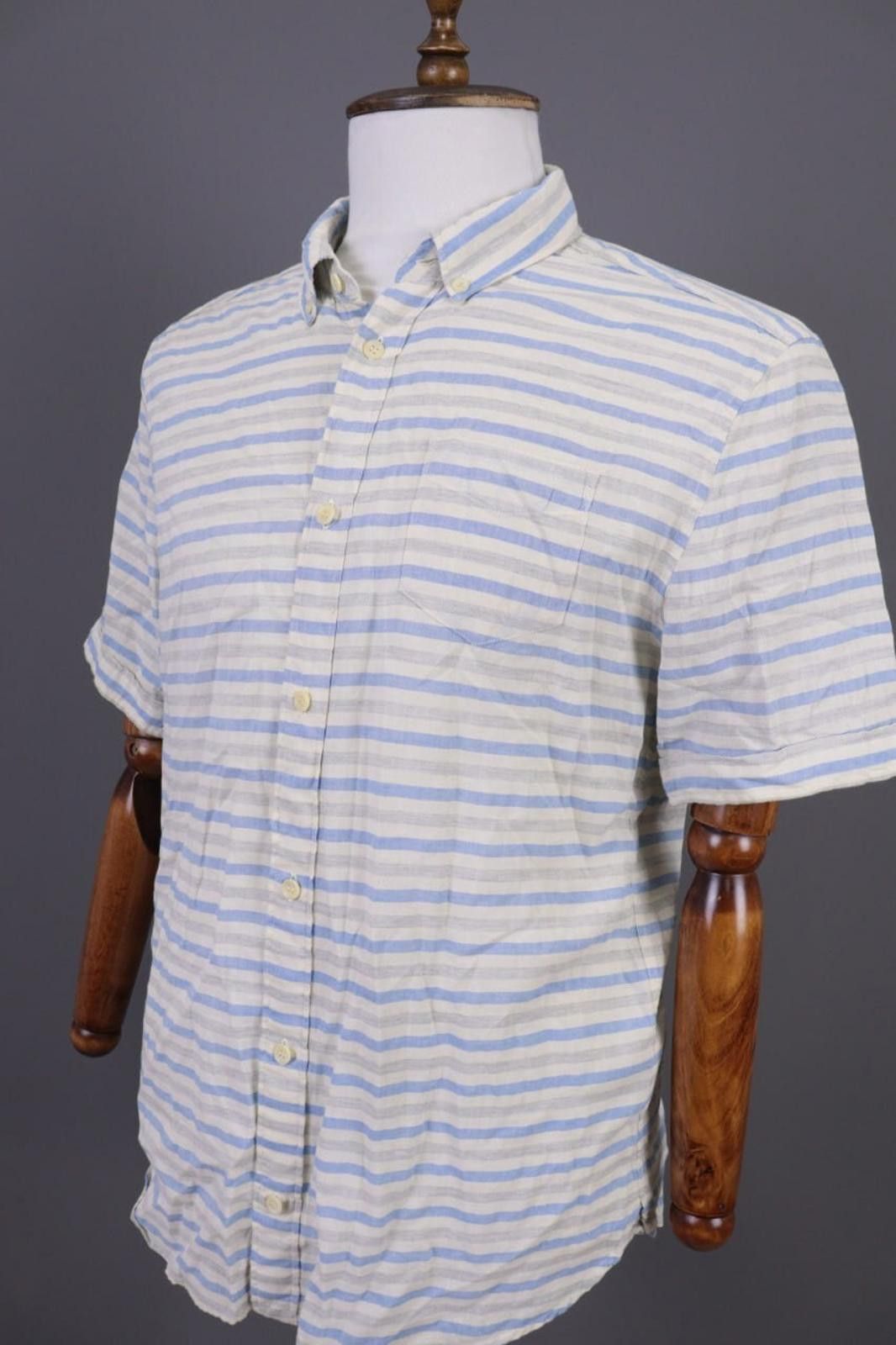 Allsaints AllSaints Multicolor Striped Button Down Shirt Size L Size US L / EU 52-54 / 3 - 8 Thumbnail