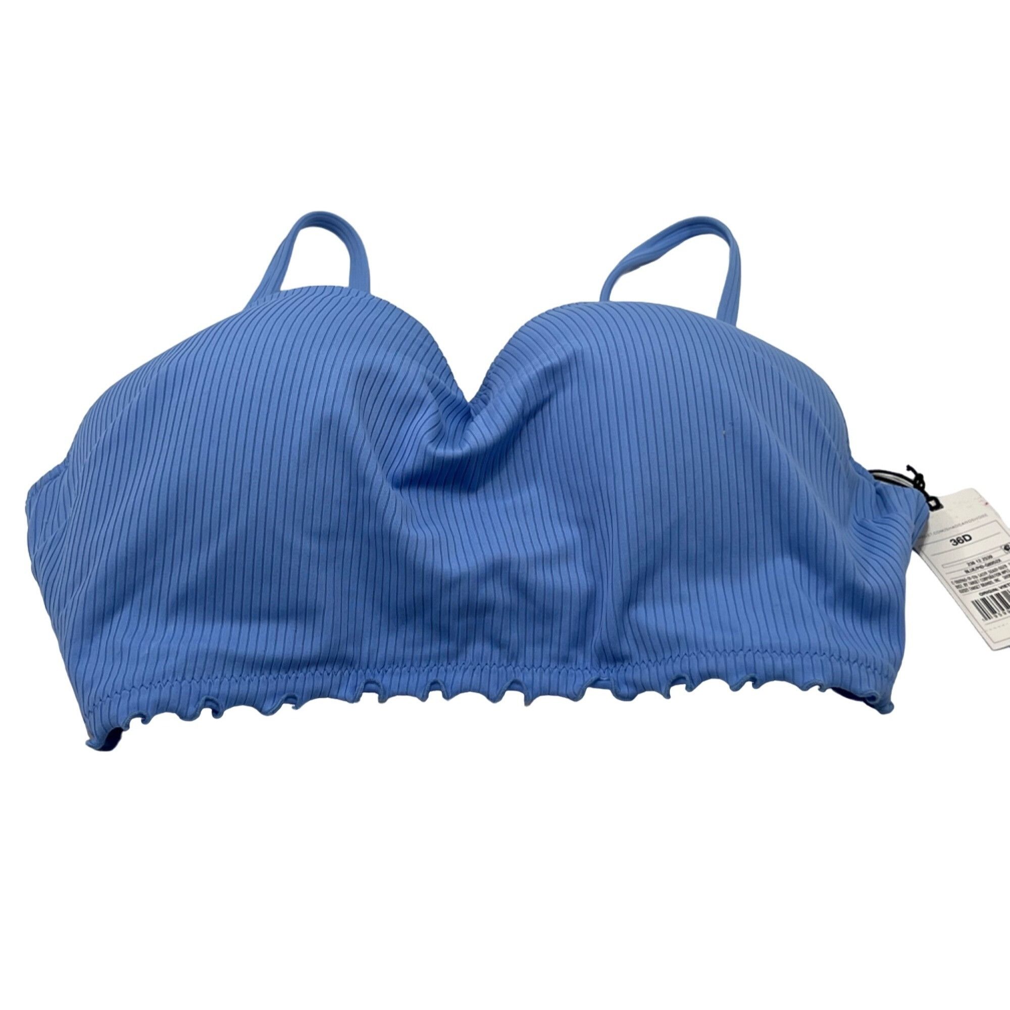 Other Shade & Shore - Women's Lightly Lined Longline Ribbed Bikini Size ONE SIZE - 6 Thumbnail