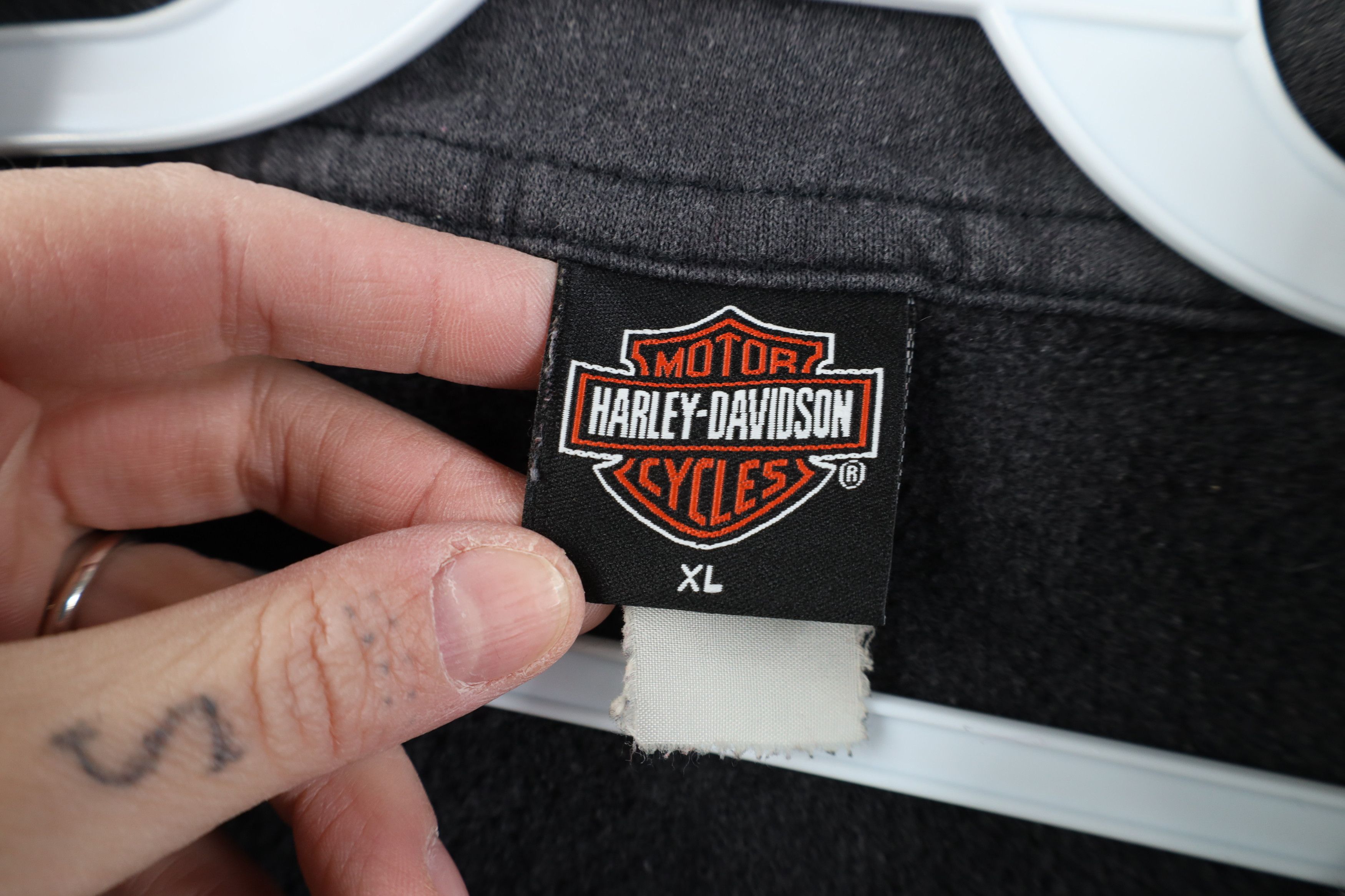 Harley Davidson Vintage Y2K 2002 Harley Davidson Fire Flames Sweatshirt Size XL / US 12-14 / IT 48-50 - 9 Thumbnail