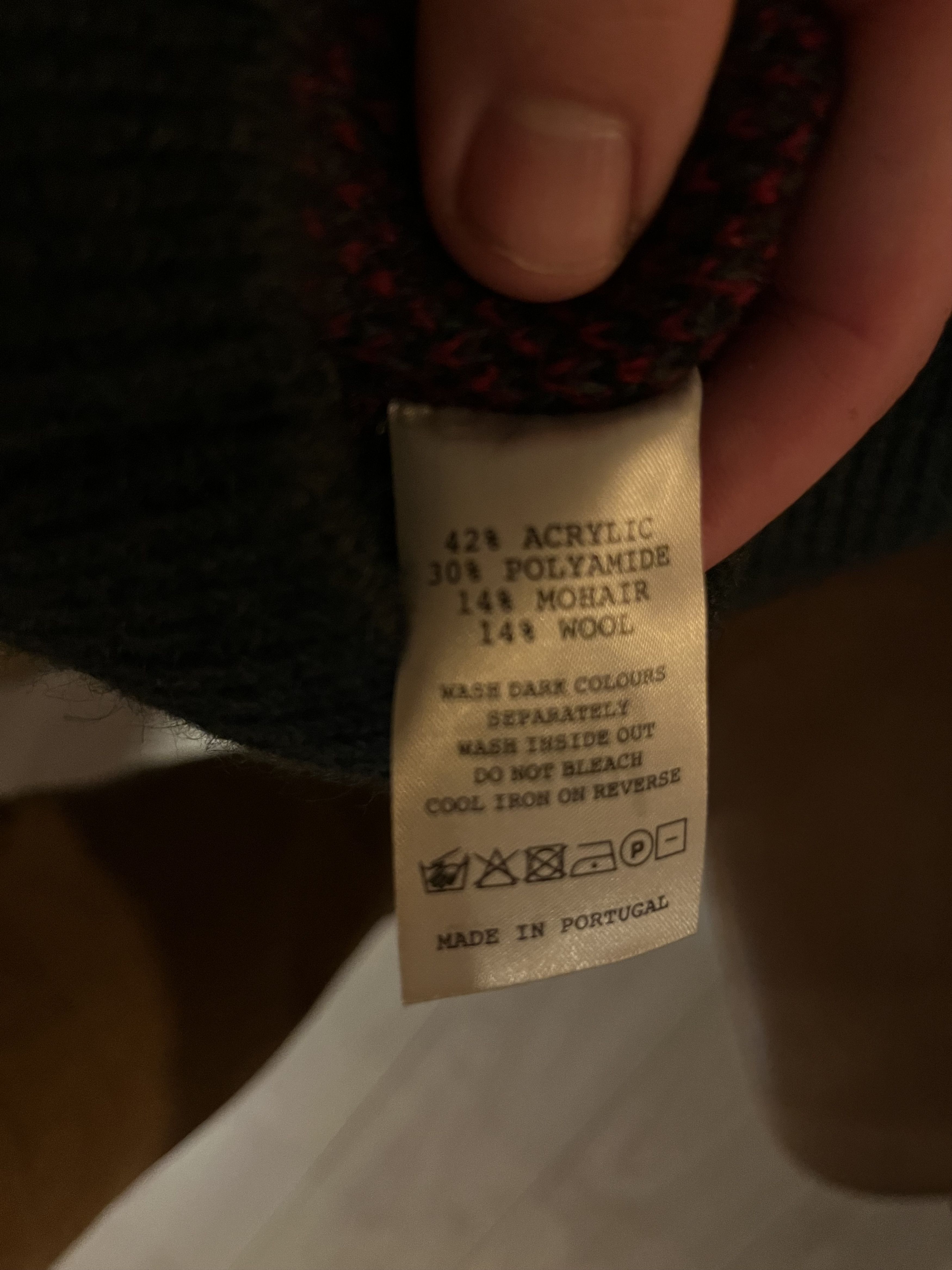Parra Stupid strawberry knitted pullover Hunter green Size US L / EU 52-54 / 3 - 5 Thumbnail