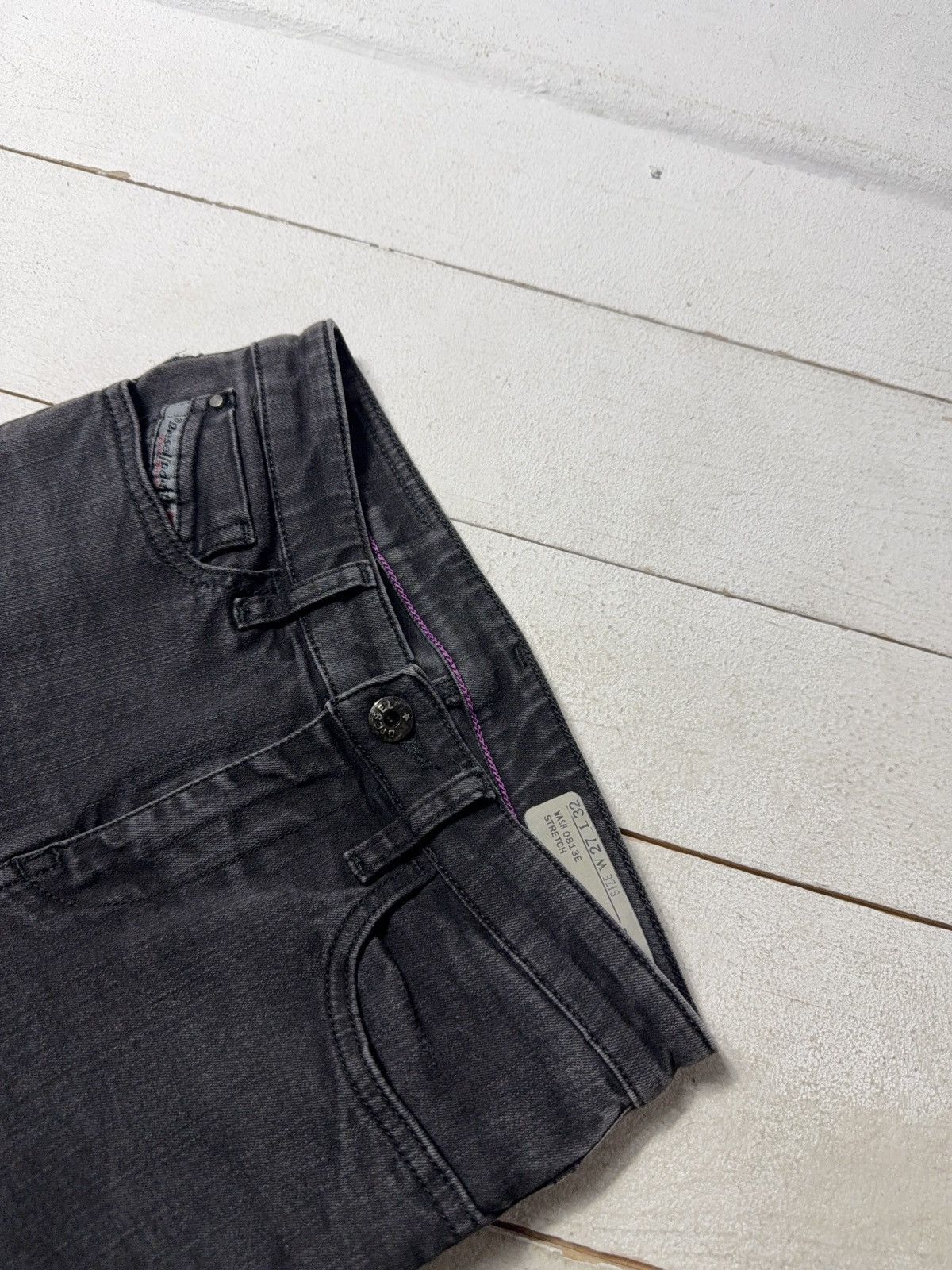 Diesel Luxury Diesel Skinzee Super Slim Skinny Black Stretch Jeans Size 27" / US 4 / IT 40 - 8 Thumbnail