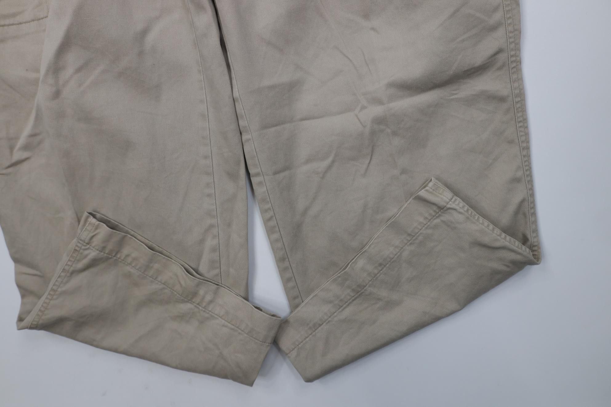 Express Vintage Y2K 2002 Express Baggy Wide Leg Cargo Pants Beige Size US 36 / EU 52 - 5 Thumbnail